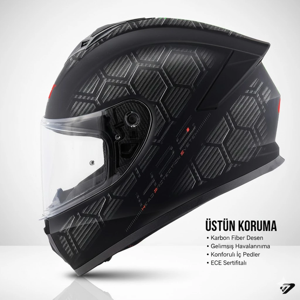 50.X SNAKE MAT KARBON KASK