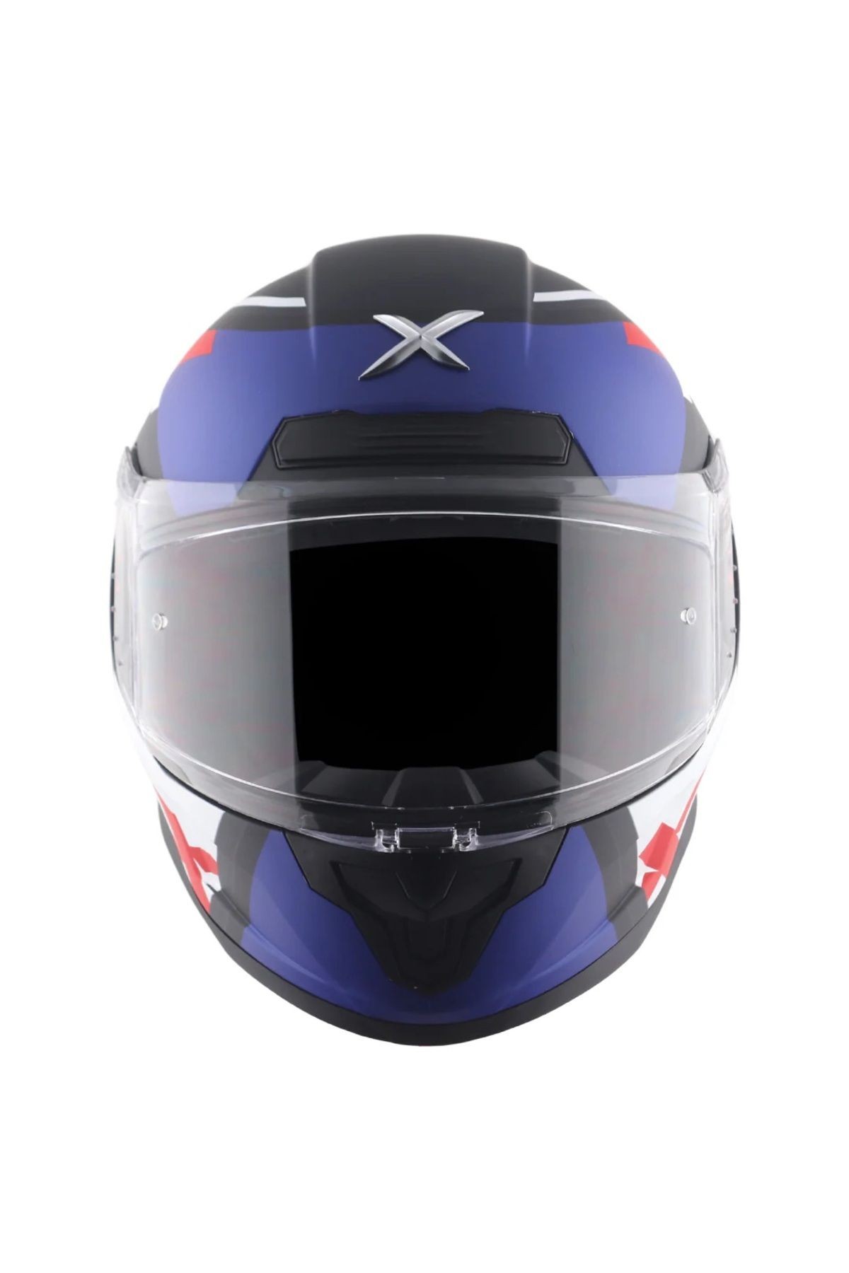 Saber X-Sport Kapalı Kask Mat Siyah Mavi