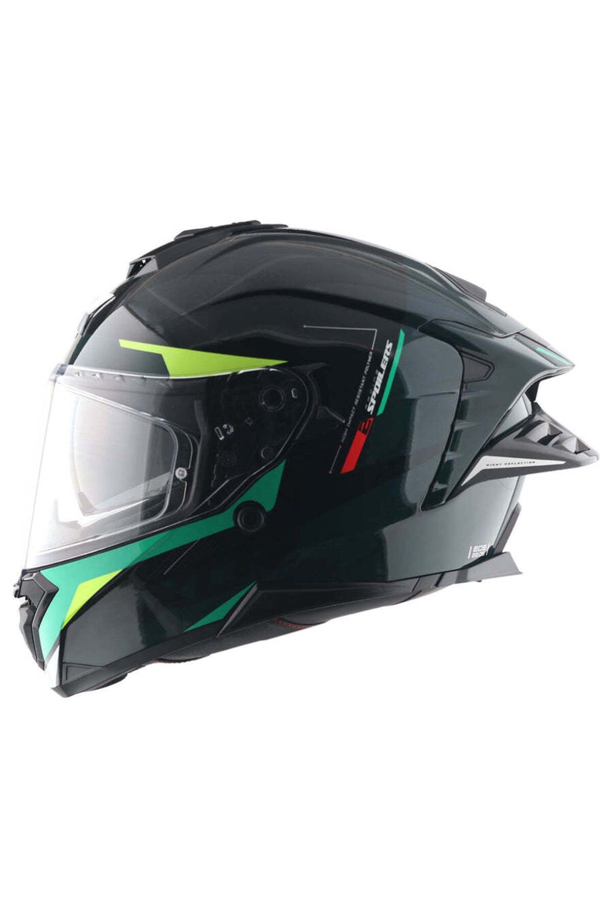BRUTALE KRYPTIC FULL FACE PARLAK SİYAH YEŞİL