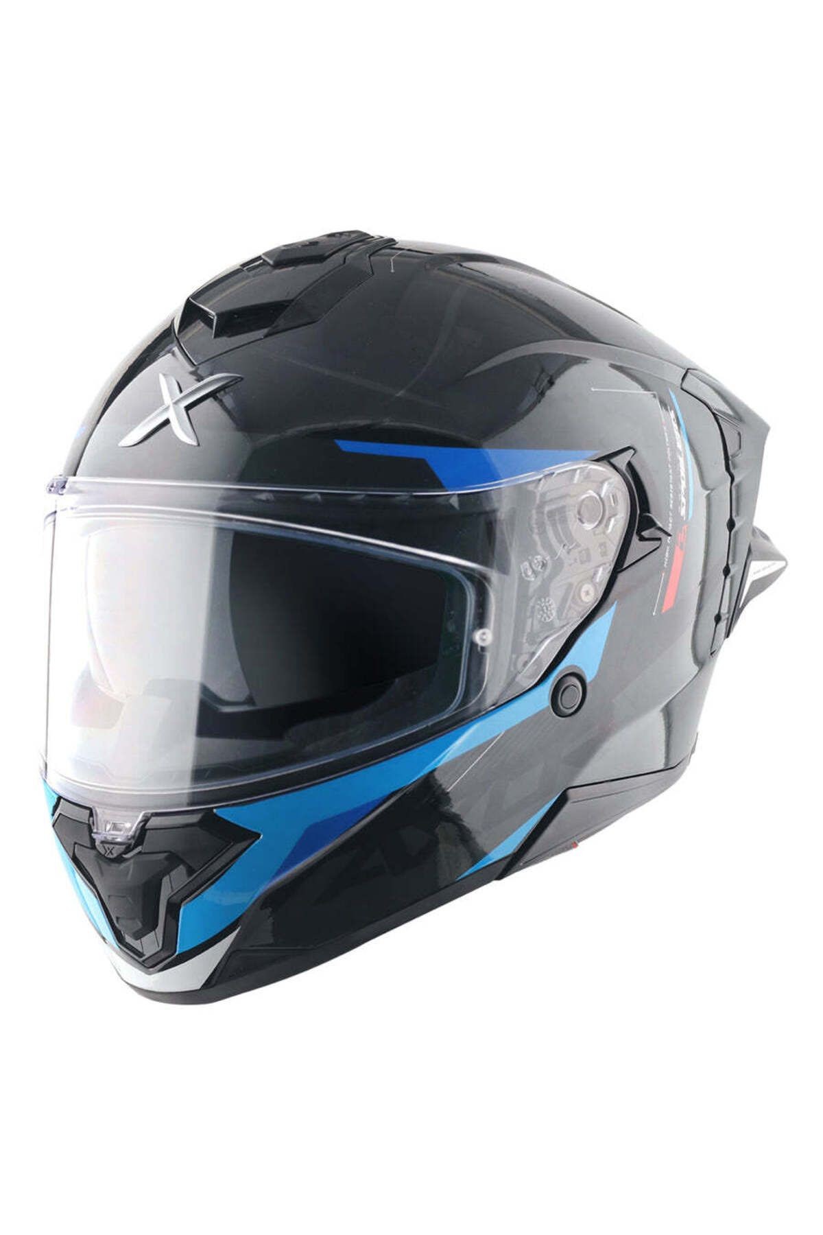 BRUTALE KRYPTIC FULL FACE PARLAK SİYAH MAVİ