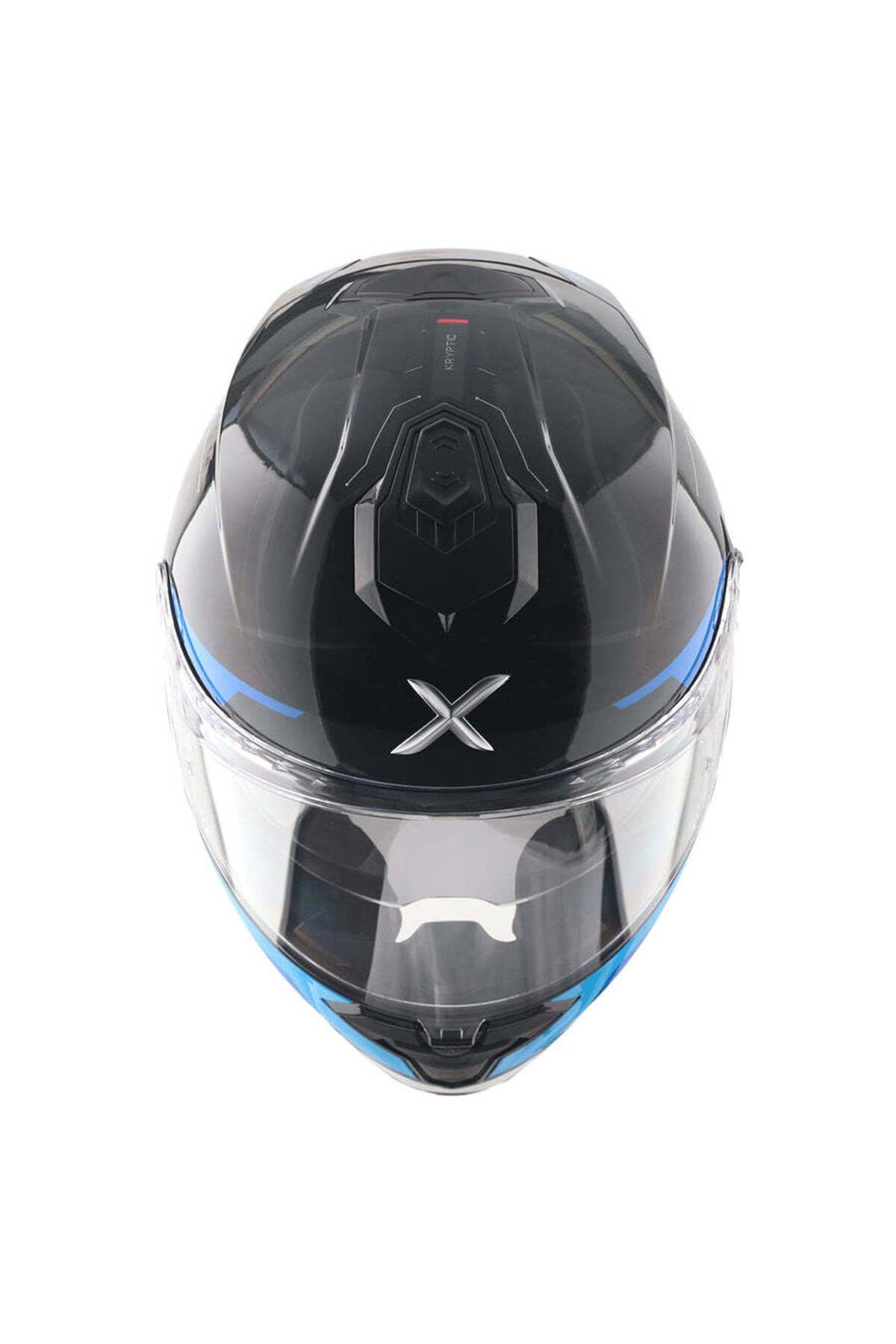 BRUTALE KRYPTIC FULL FACE PARLAK SİYAH MAVİ