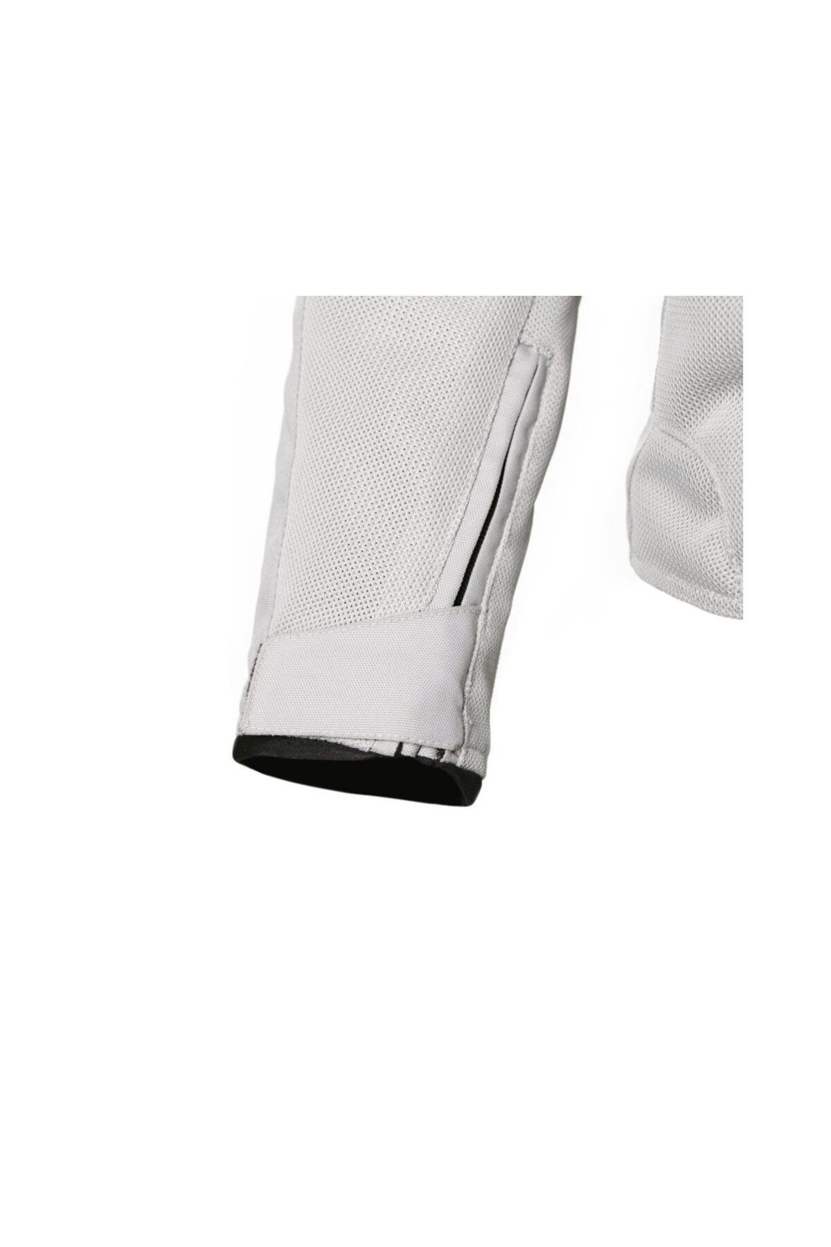 FIFTYSIX.7 CREME WHİTE Yazlık Fileli Korumalı Motosiklet Montu