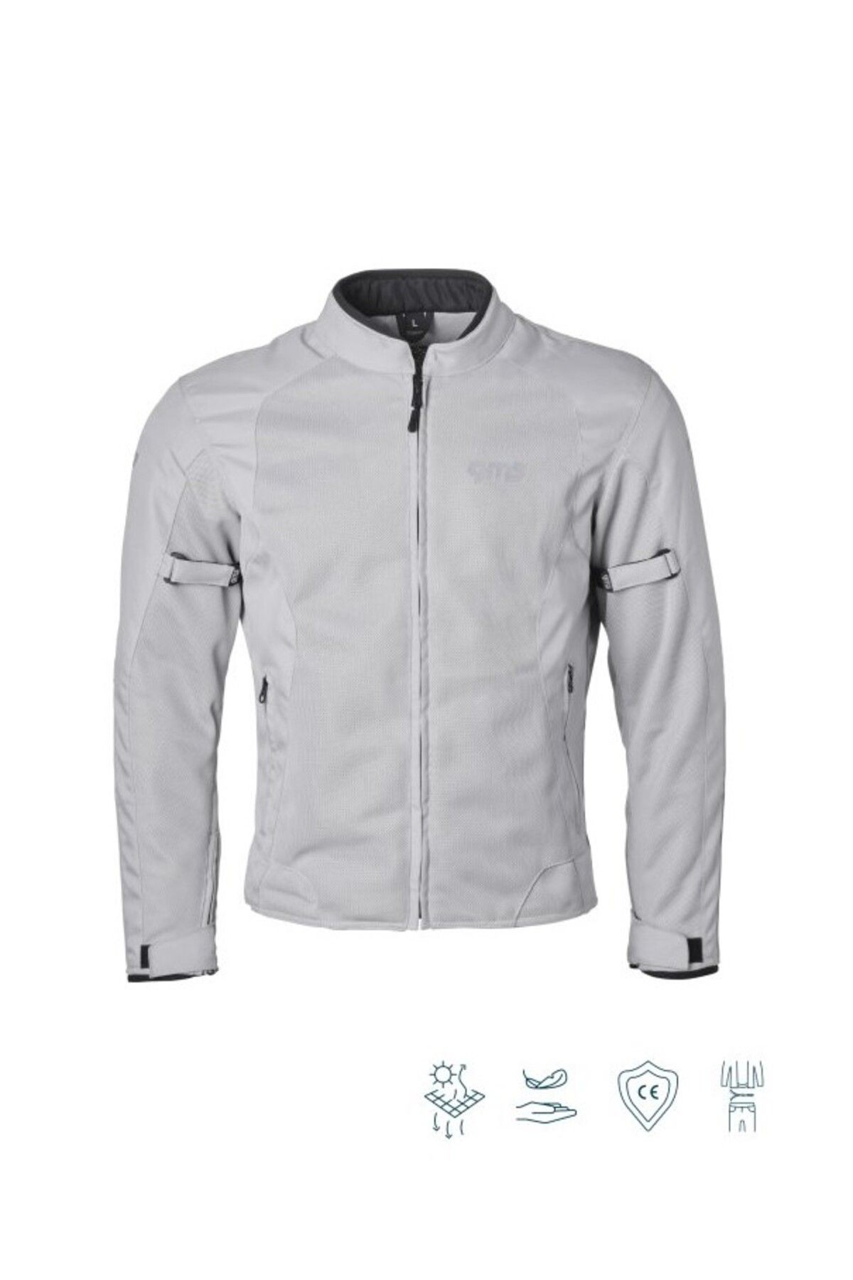 FIFTYSIX.7 CREME WHİTE Yazlık Fileli Korumalı Motosiklet Montu