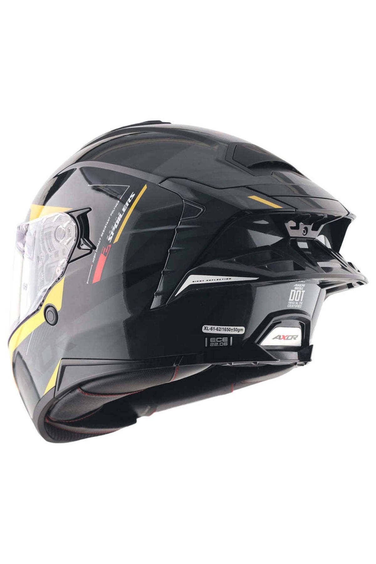 BRUTALE KRYPTIC FULL FACE PARLAK SİYAH SARI