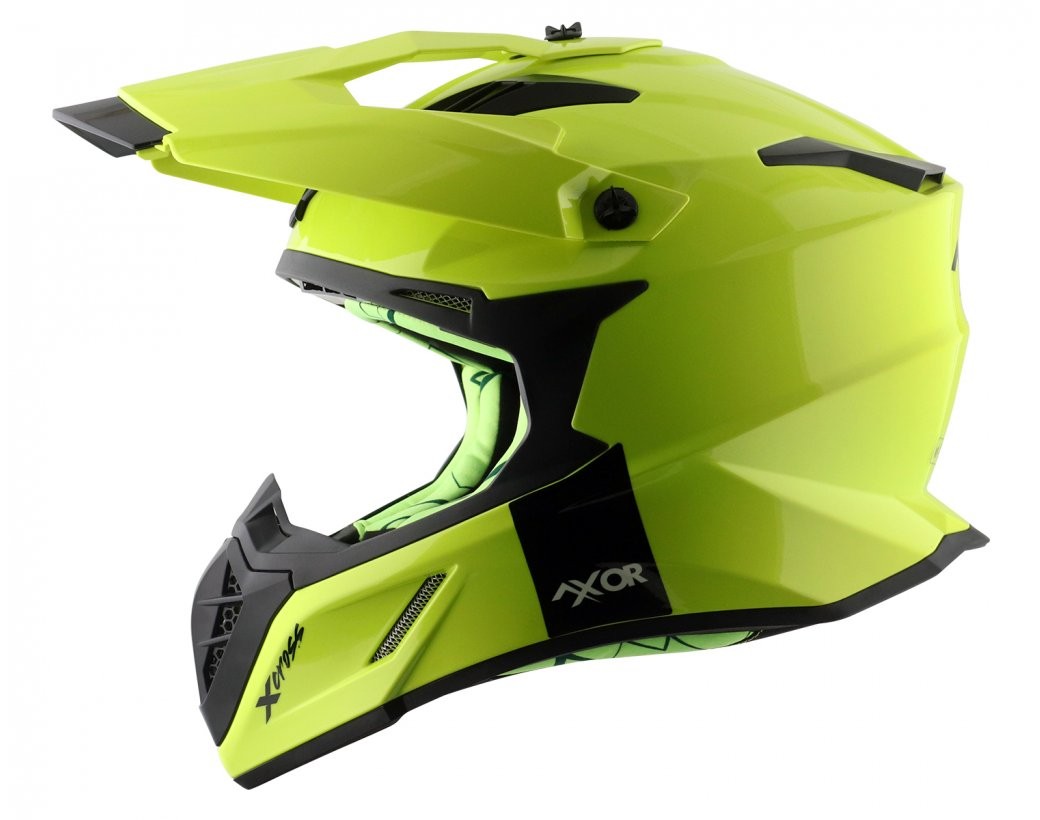 X-Cross SC Neon Yellow Small – ECE 22.06 Onaylı Off-Road / Enduro Kask