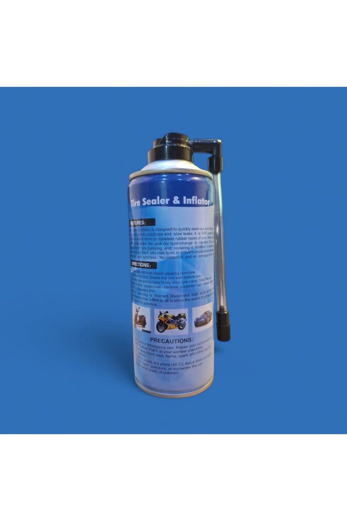 LASTİK TAMİR KİTİ ŞİŞİRMELİ 450 ml.( ARAÇ - MOTOR - BİSİKLET )  A KALİTE YENİ ÜRÜN