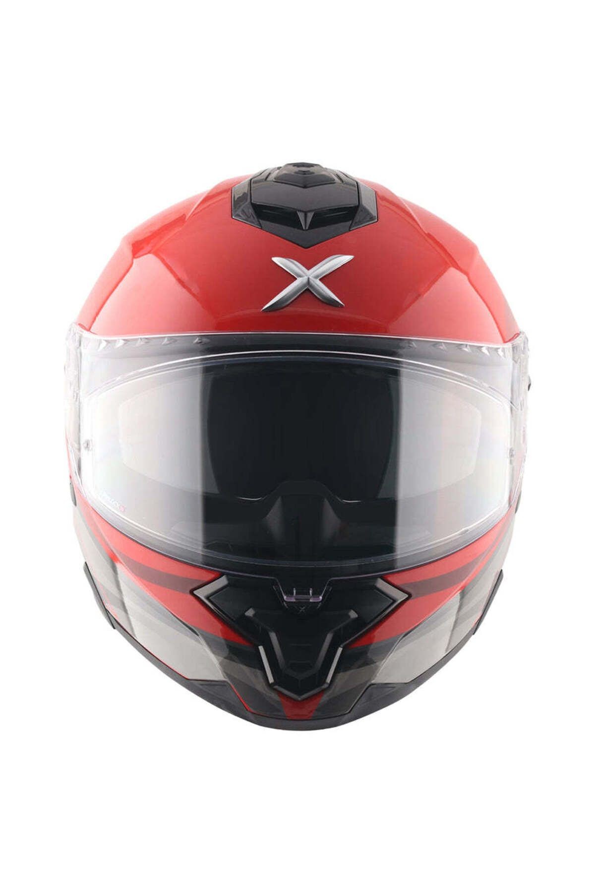 BRUTALE SURGES FULL FACE PARLAK SİYAH KIRMIZI