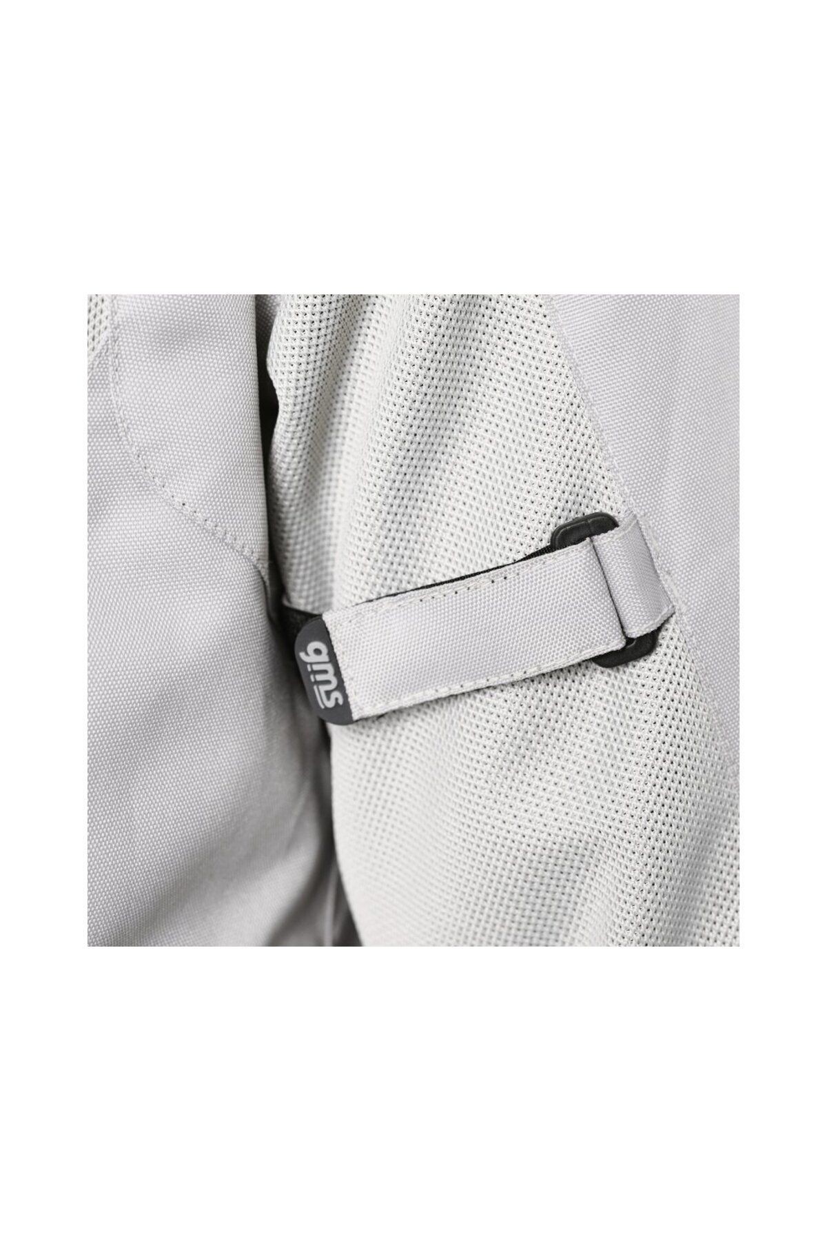 FIFTYSIX.7 CREME WHİTE Yazlık Fileli Korumalı Motosiklet Montu