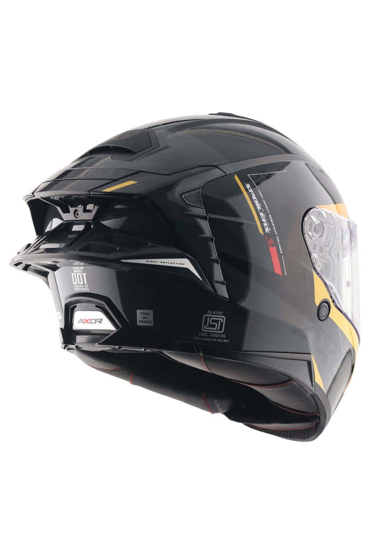 BRUTALE KRYPTIC FULL FACE PARLAK SİYAH SARI