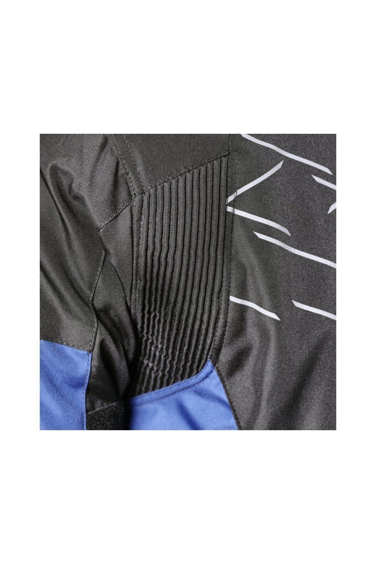 KASAI NAVY BLUE 4 Mevsimlik Korumalı Motosiklet Montu
