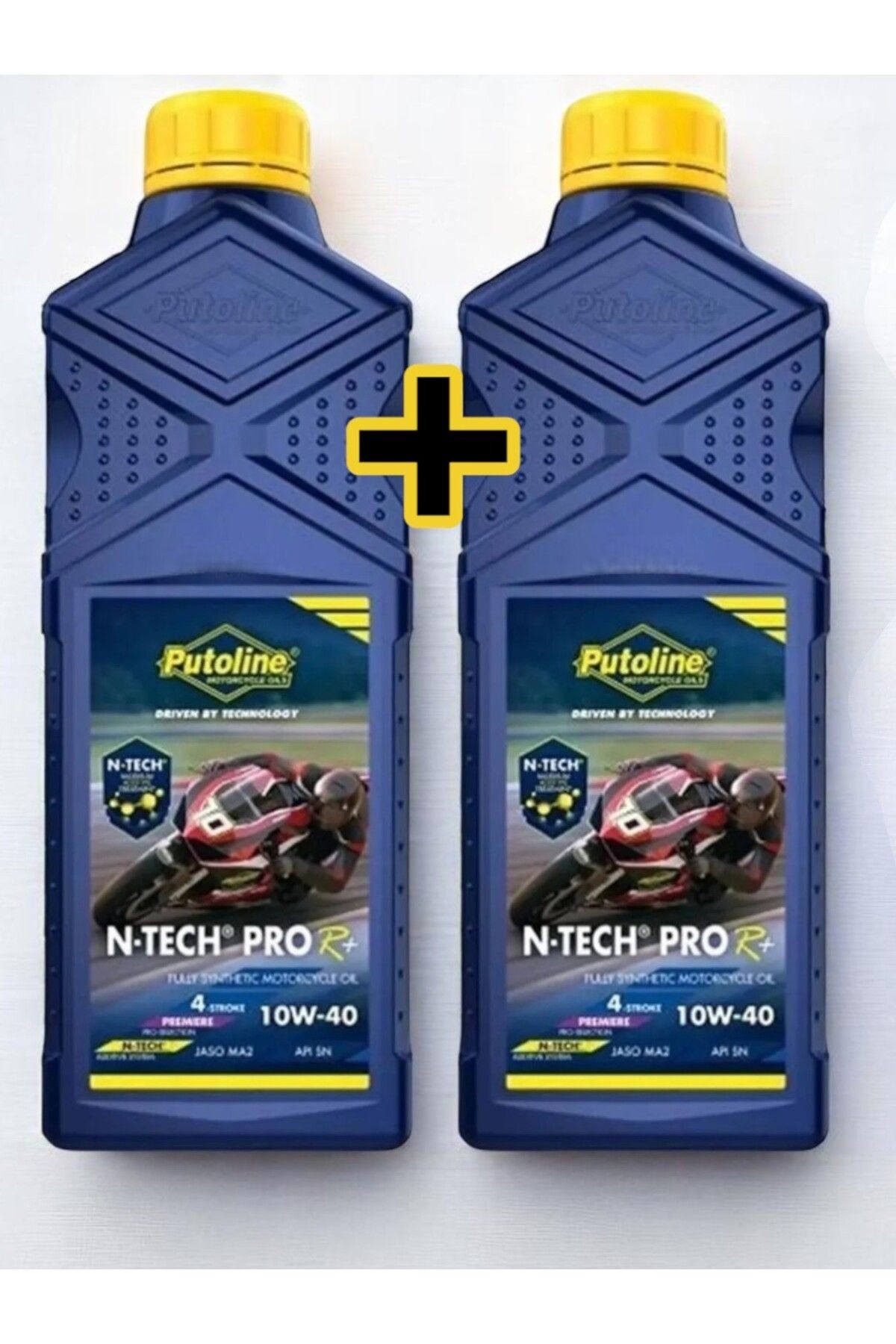 2 ADET N-TECH PRO R+ TAM SENTETİK 4 ZAMANLI 10W40 MOTOSİKLET YAĞI + Yağ Dolum Aparatı