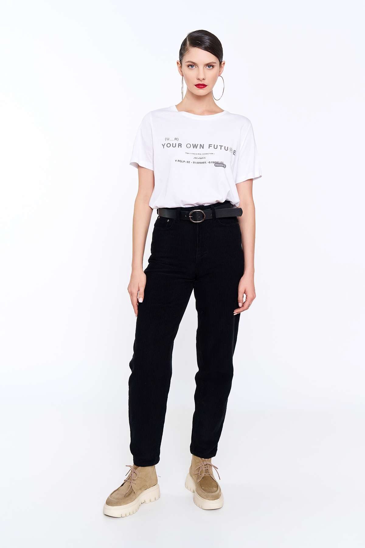 Siyah Lena Denim Pantolon
