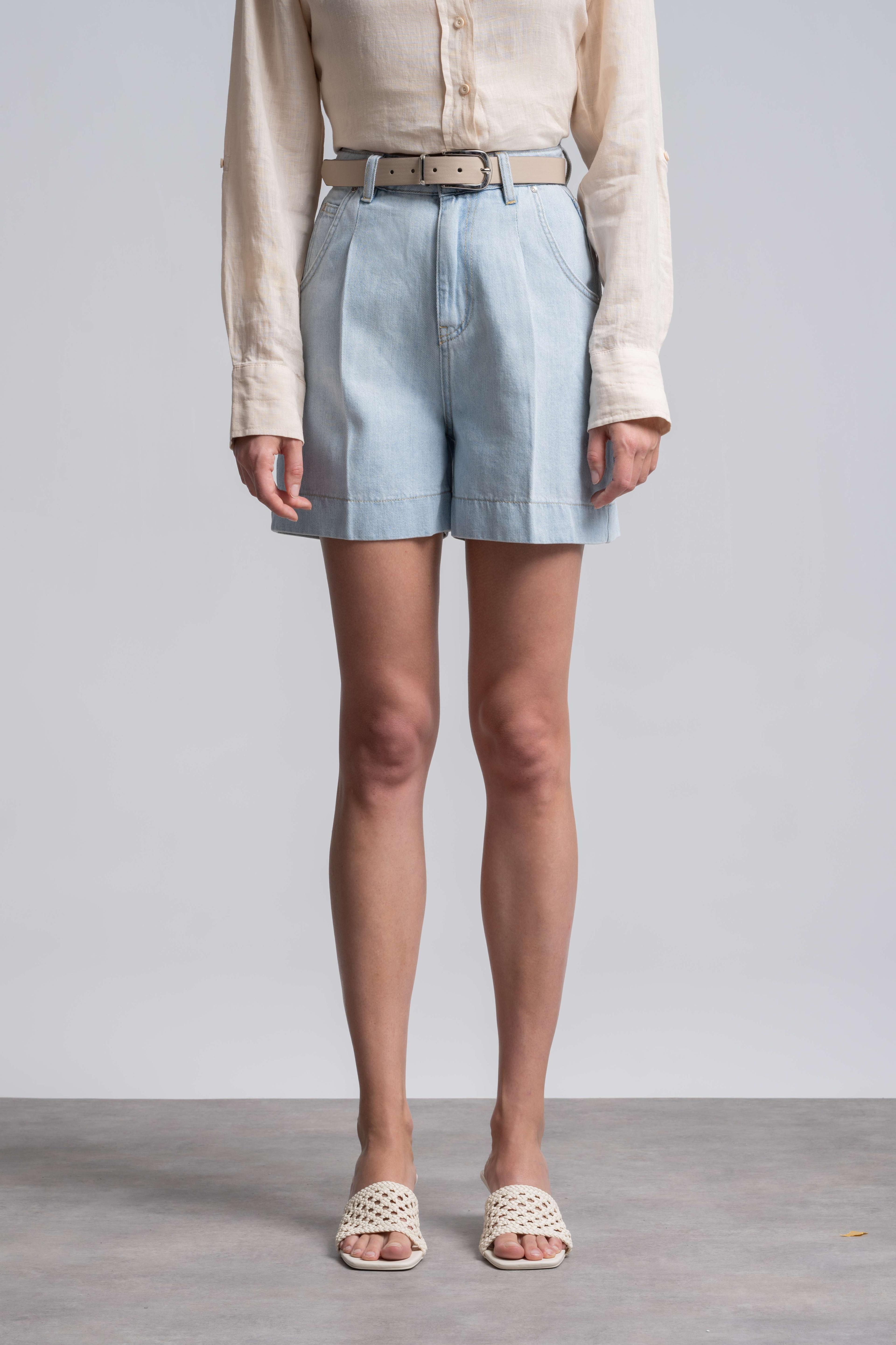 Mavi Mini Jean Şort