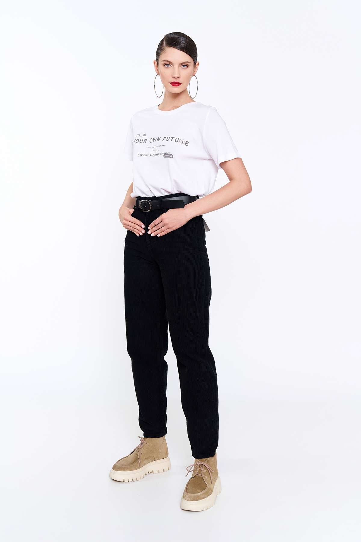 Siyah Lena Denim Pantolon