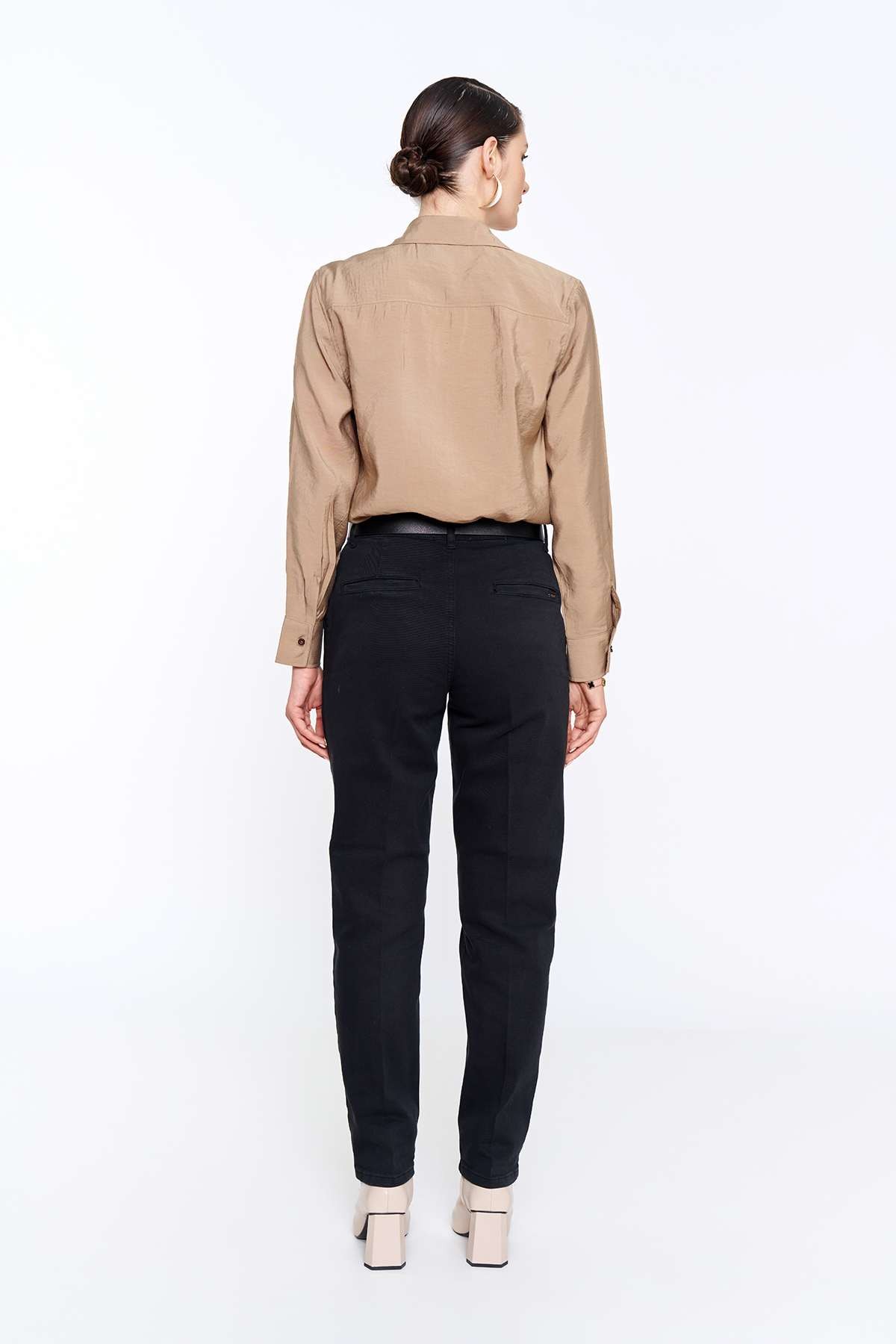 Siyah Chino Denim Pantolon