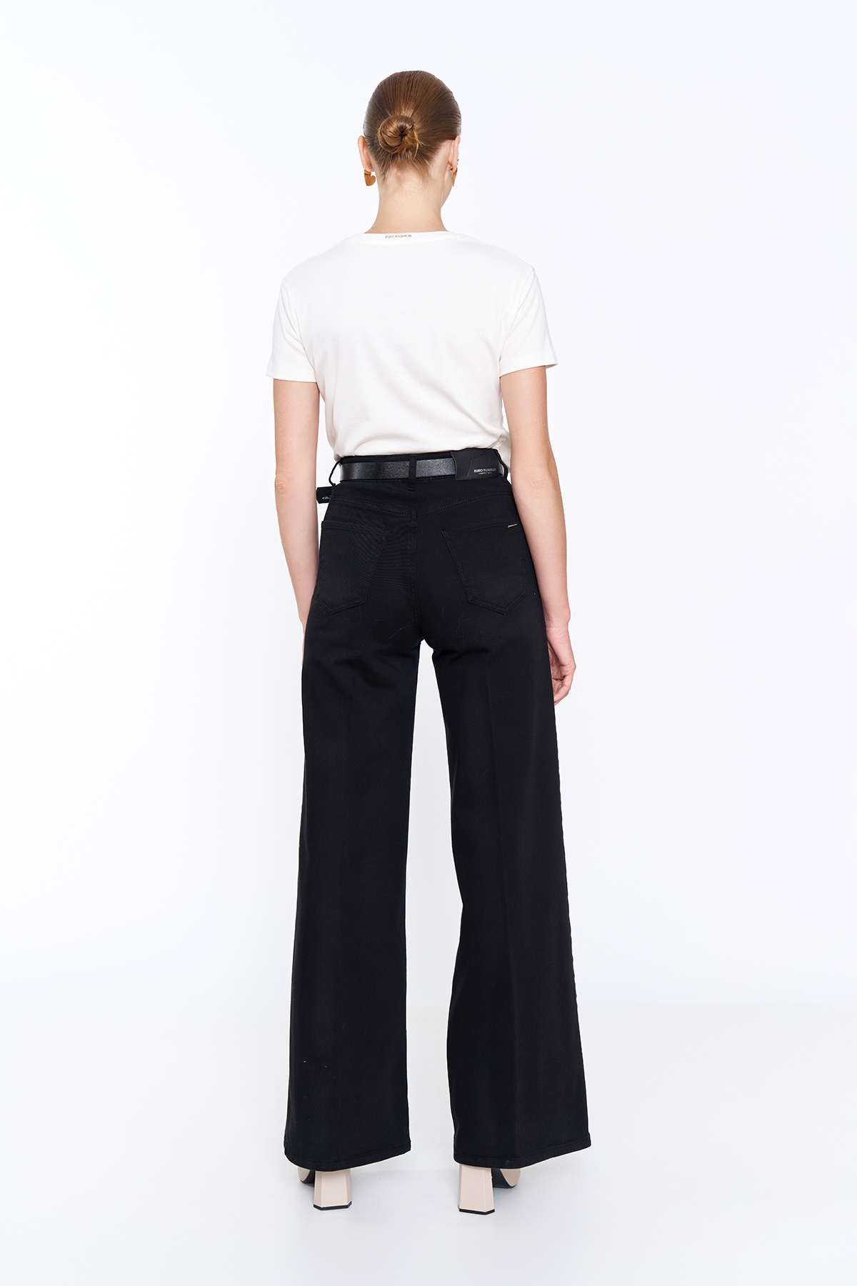 Siyah Lisa Denim Pantolon