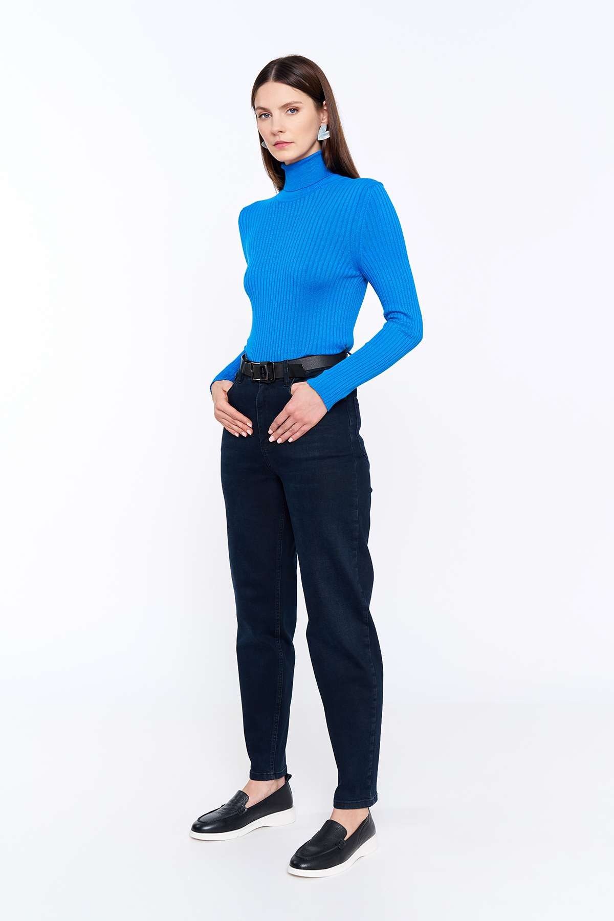 Lacivert Mom Jean
