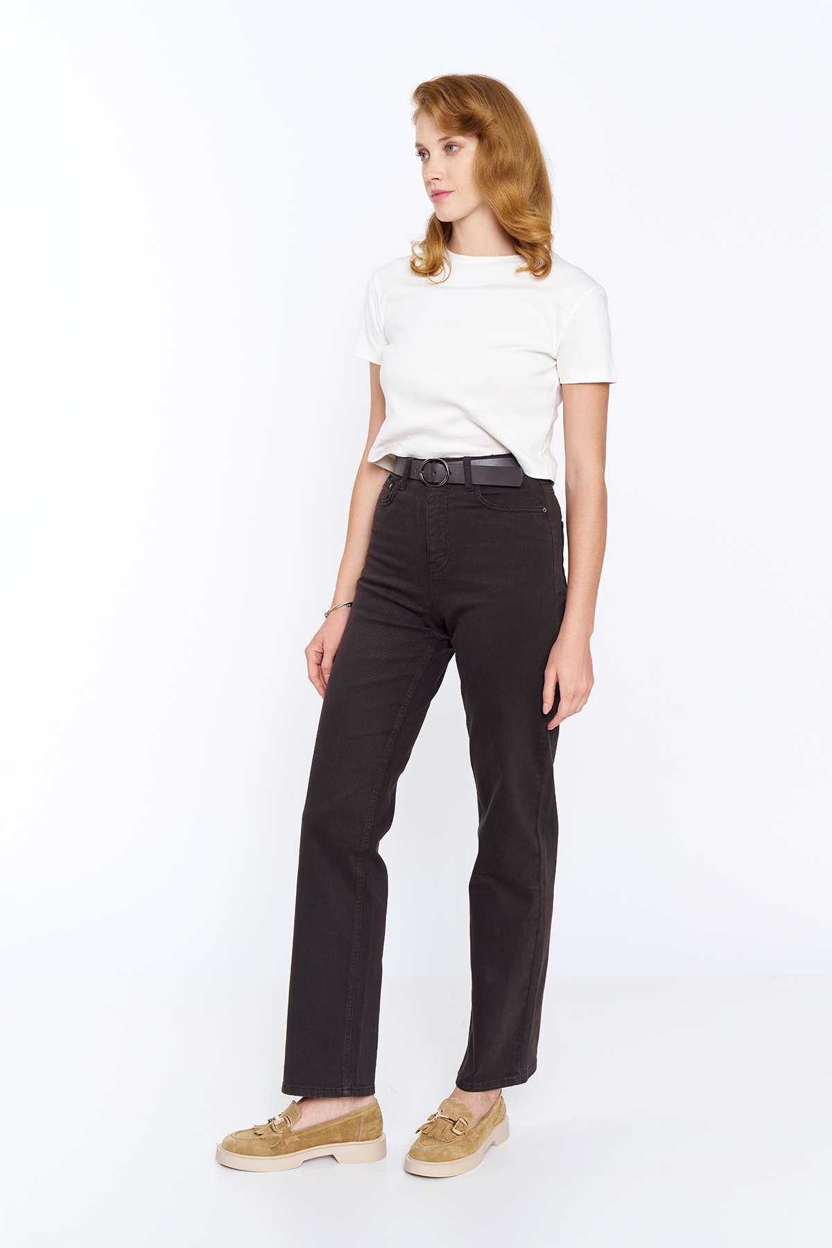 Kahverengi Emma Denim Pantolon
