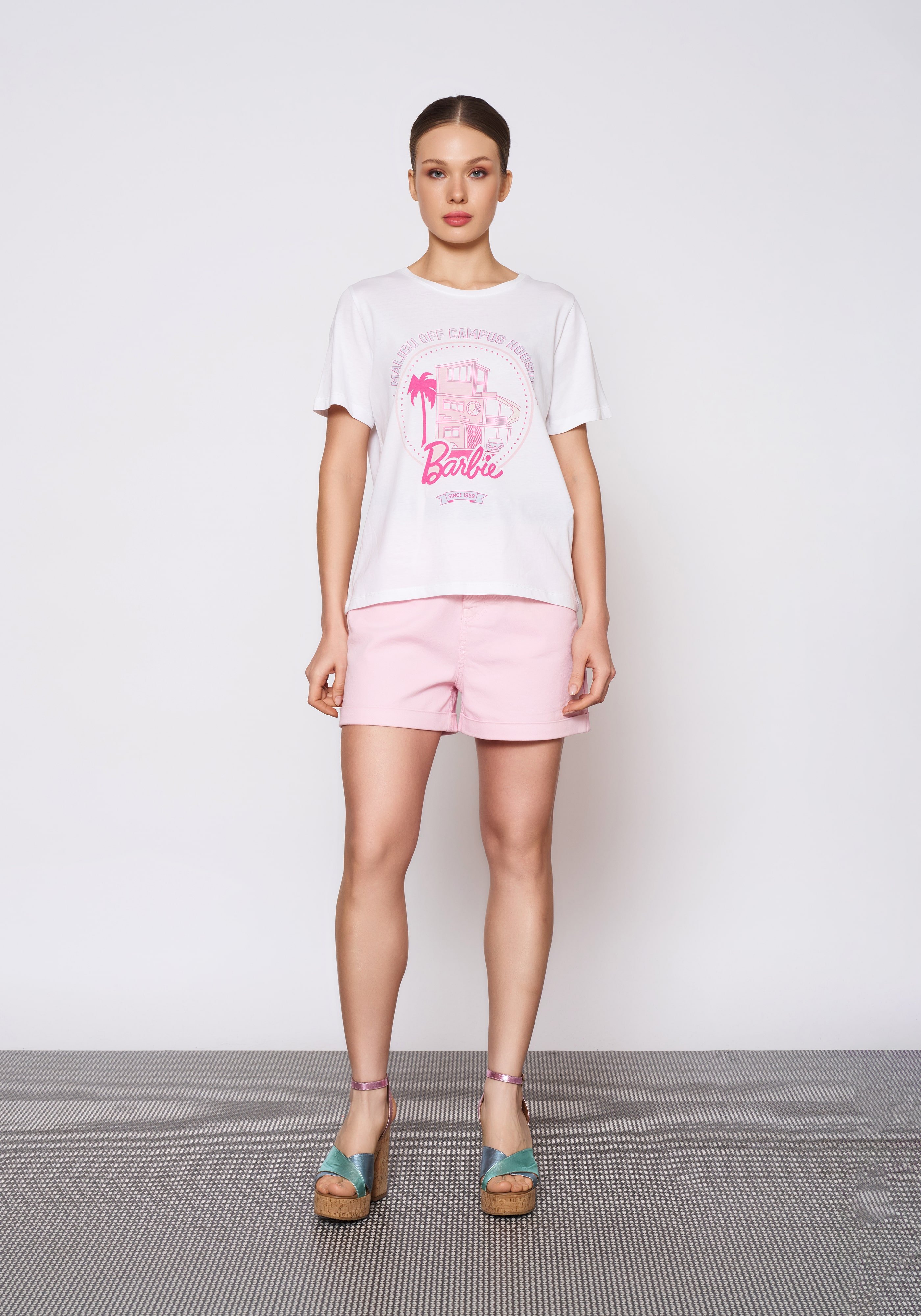 Baskılı Beyaz T-Shirt