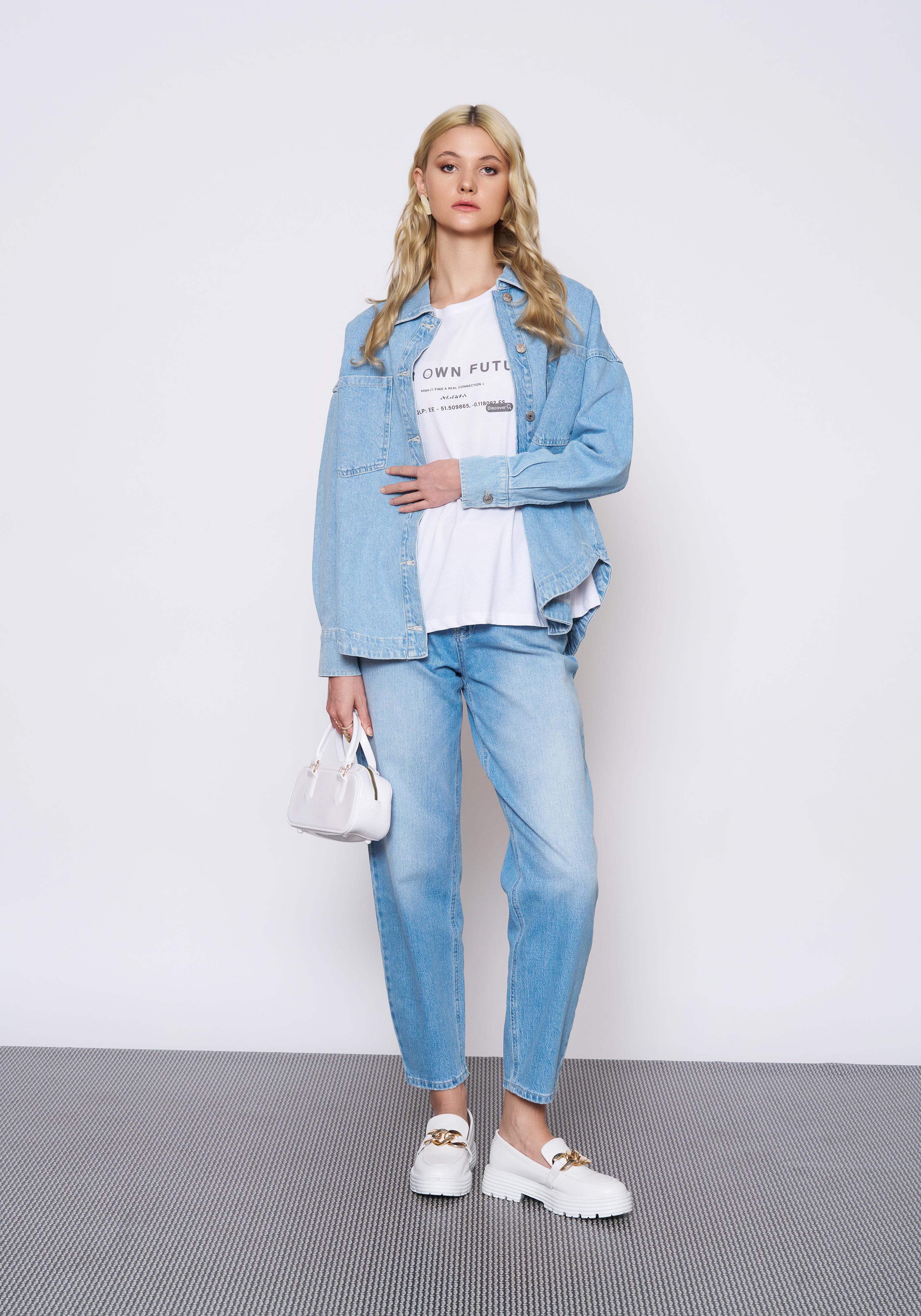 Açık Mavi Denim Ceket
