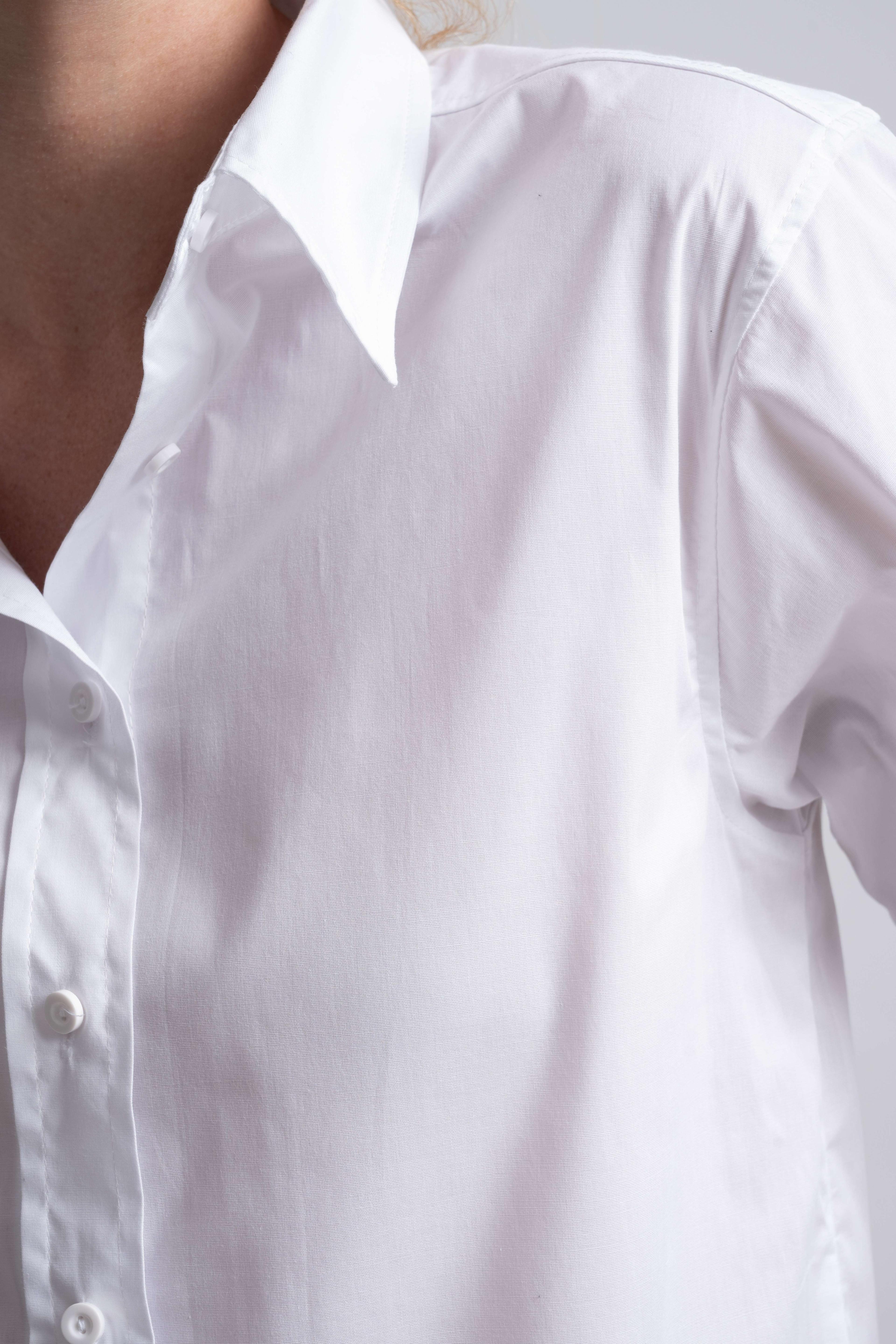 Dirsek Kol White Shirt