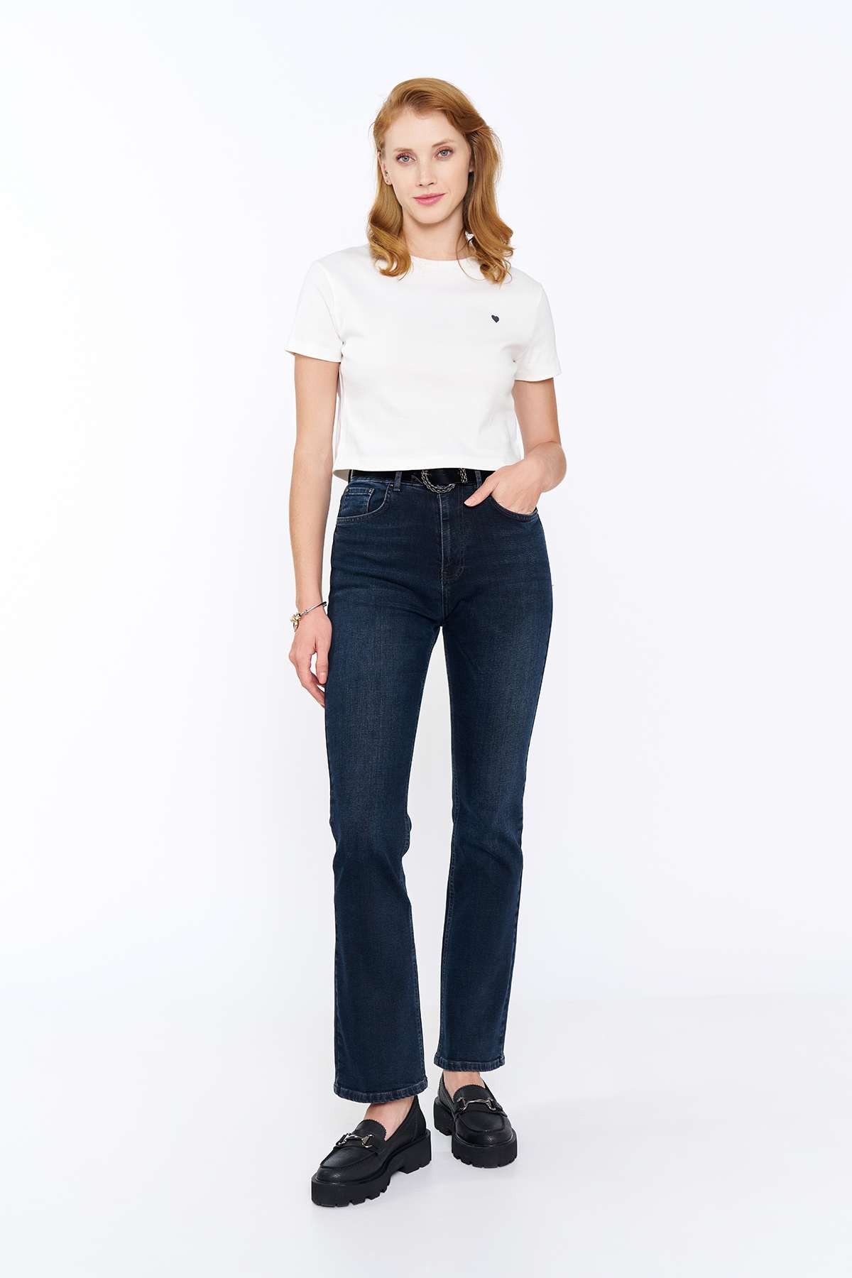 Lacivert Regular Fit Jean