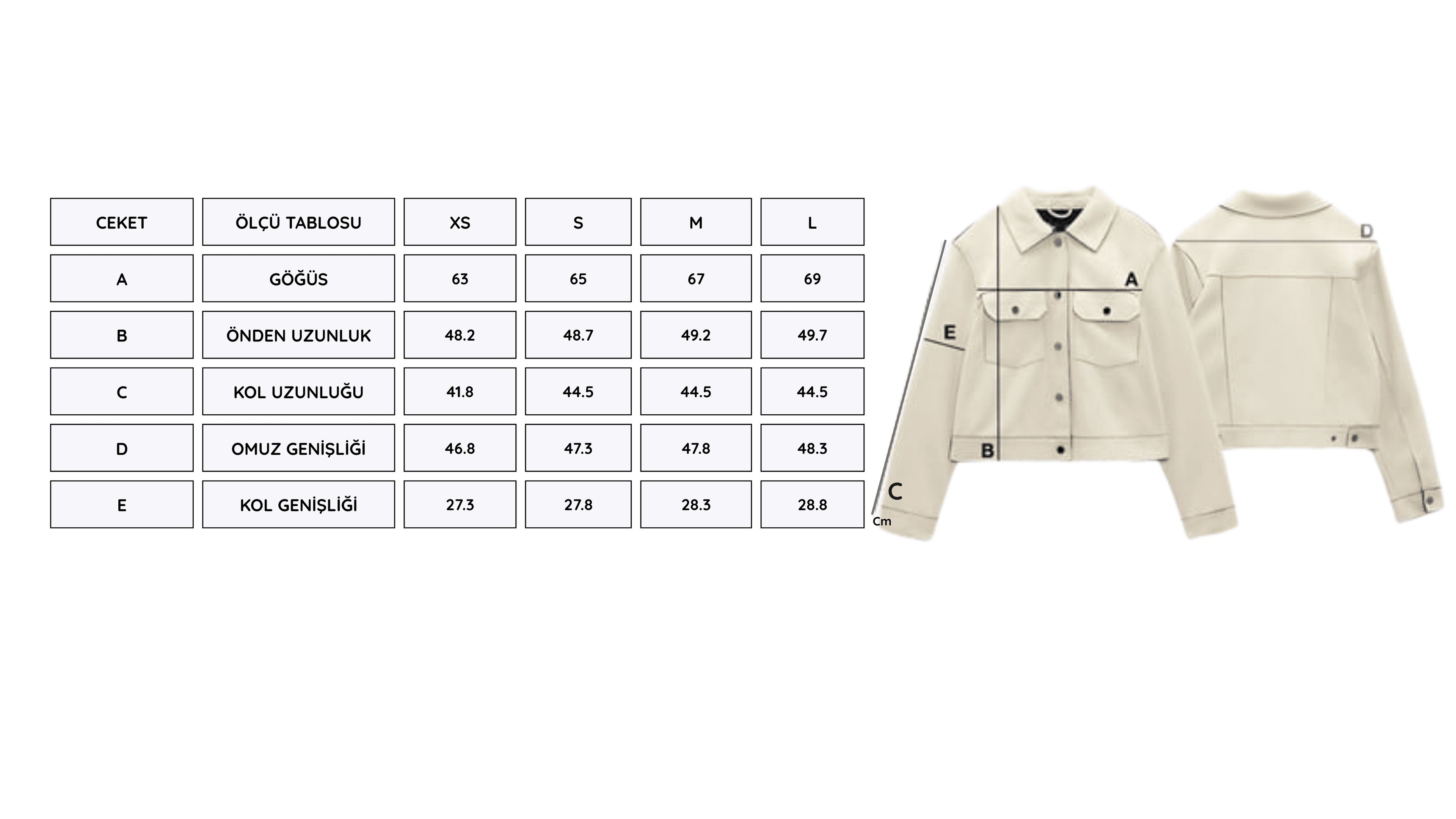 Gri Crop Jean Ceket
