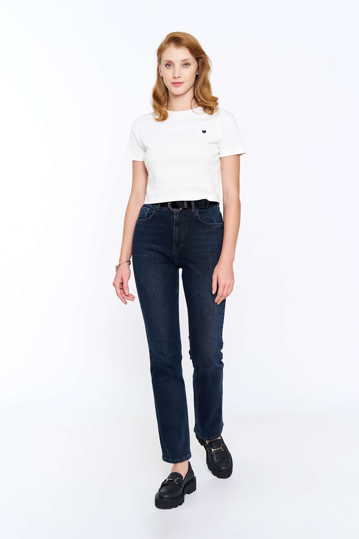 Lacivert Regular Fit Jean