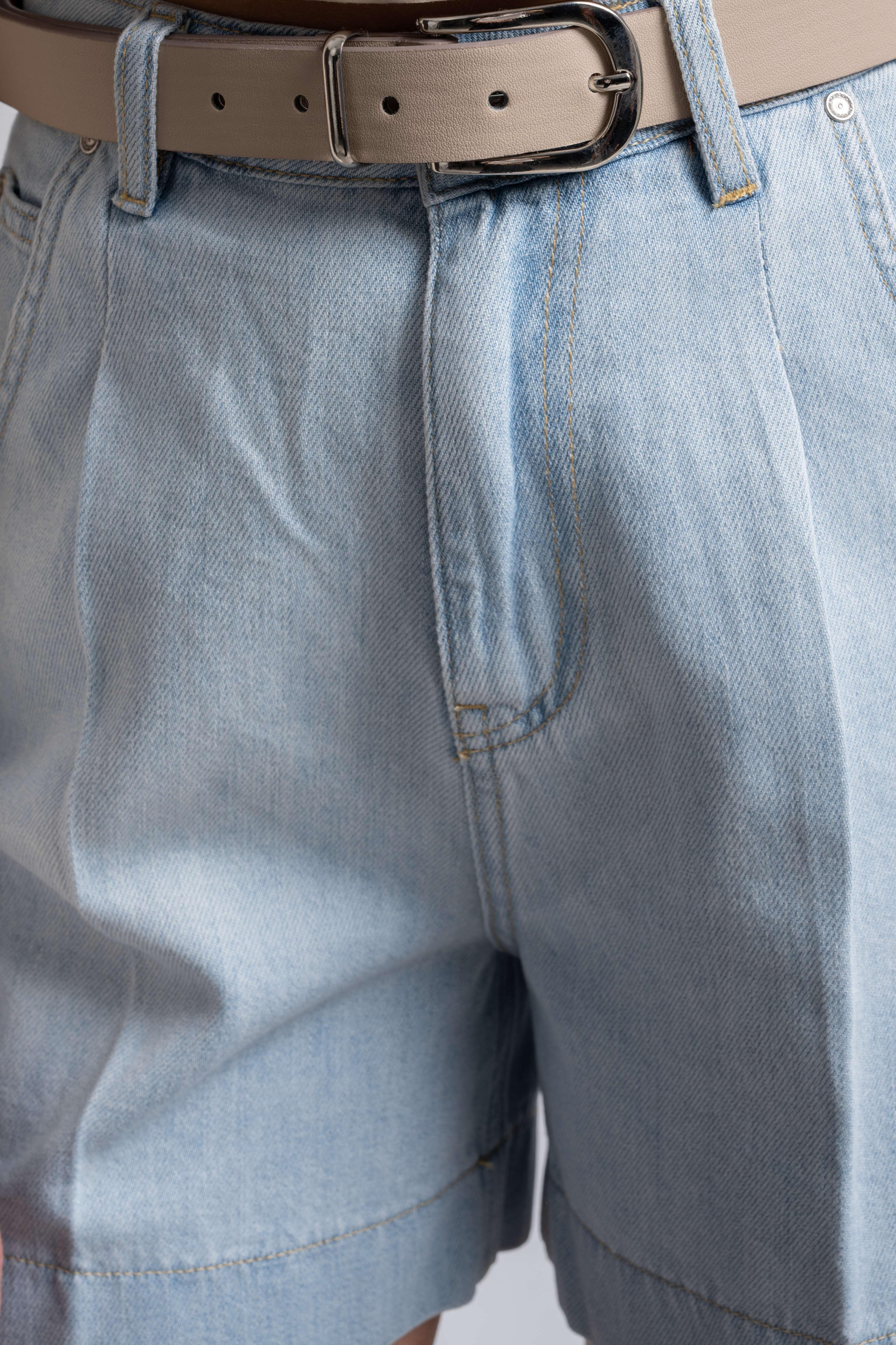 Mavi Mini Jean Şort