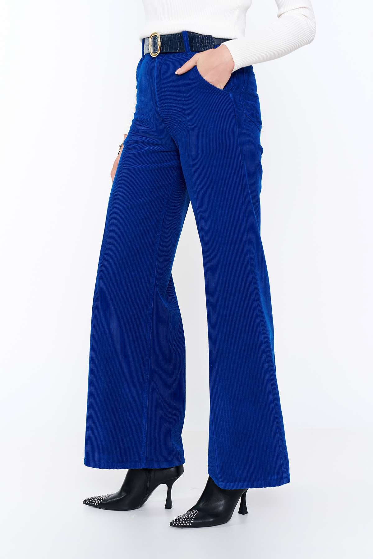 Saks Mavi Lisa Denim Pantolon