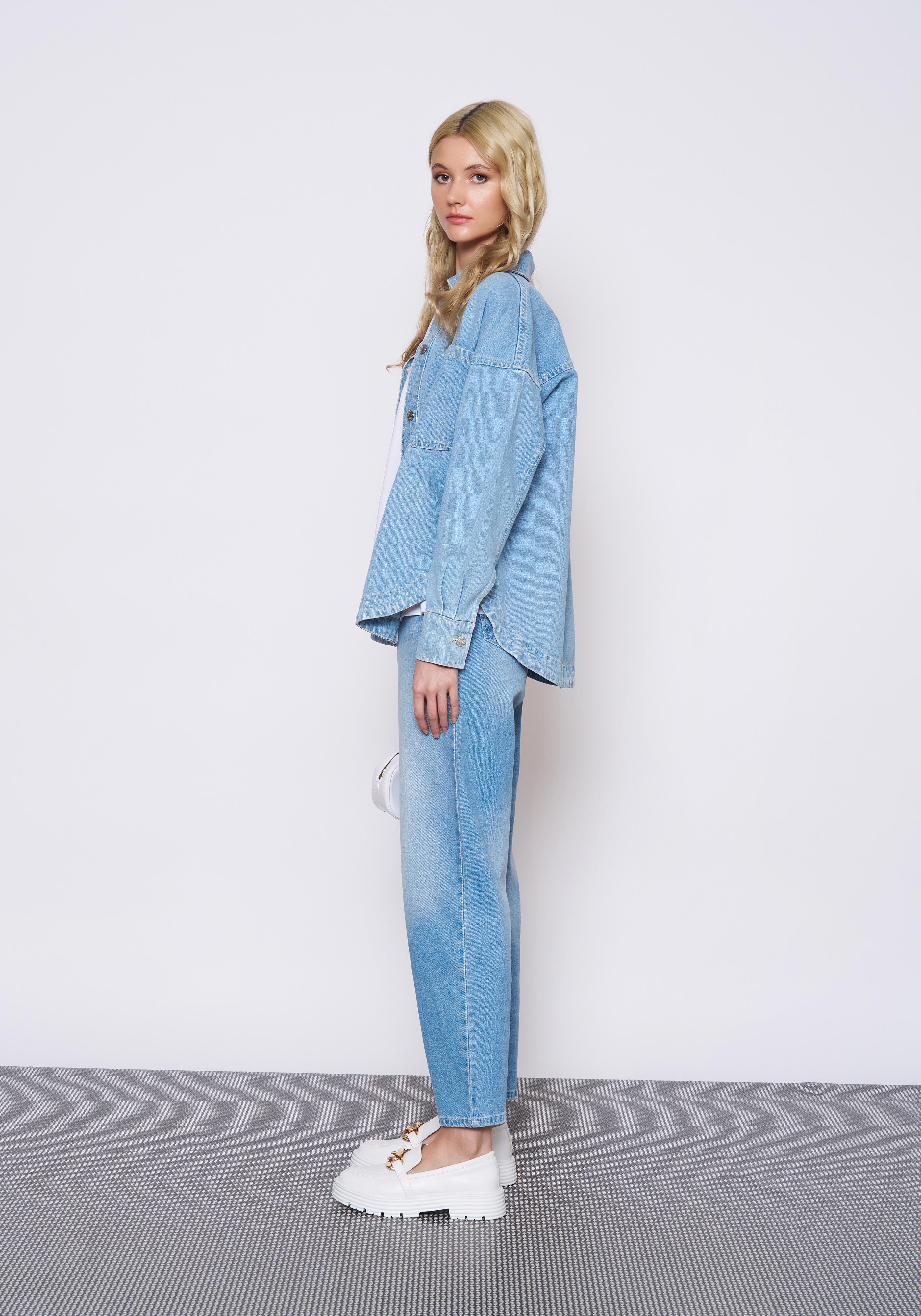 Açık Mavi Denim Ceket