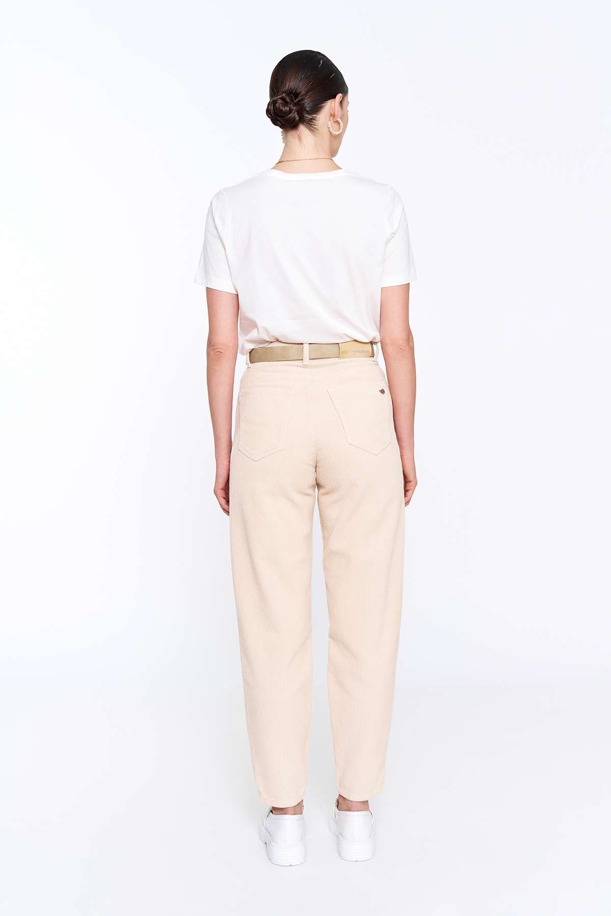Beige Lena Denim Trousers