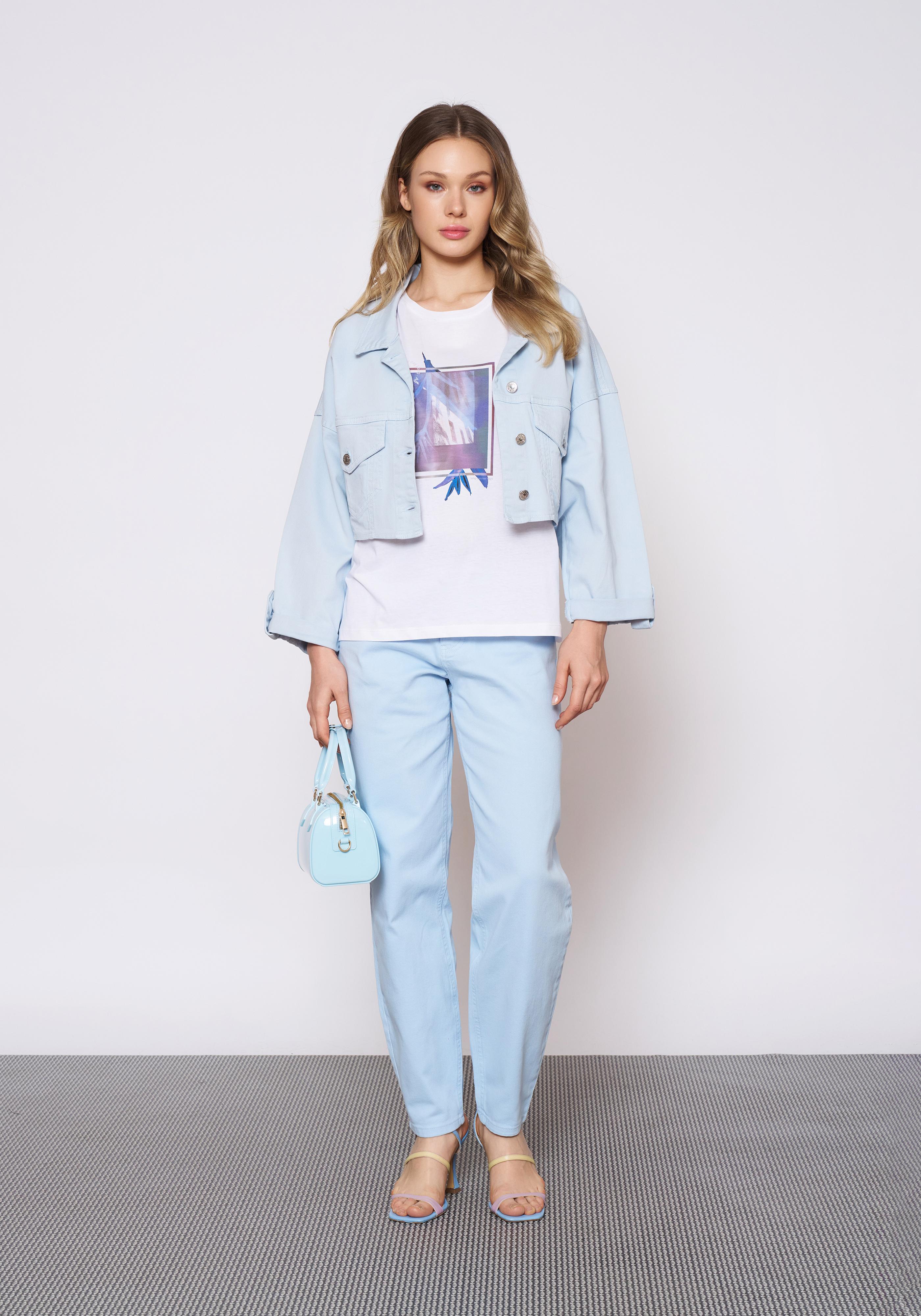 Cep Kapaklı Bolero Denim Ceket