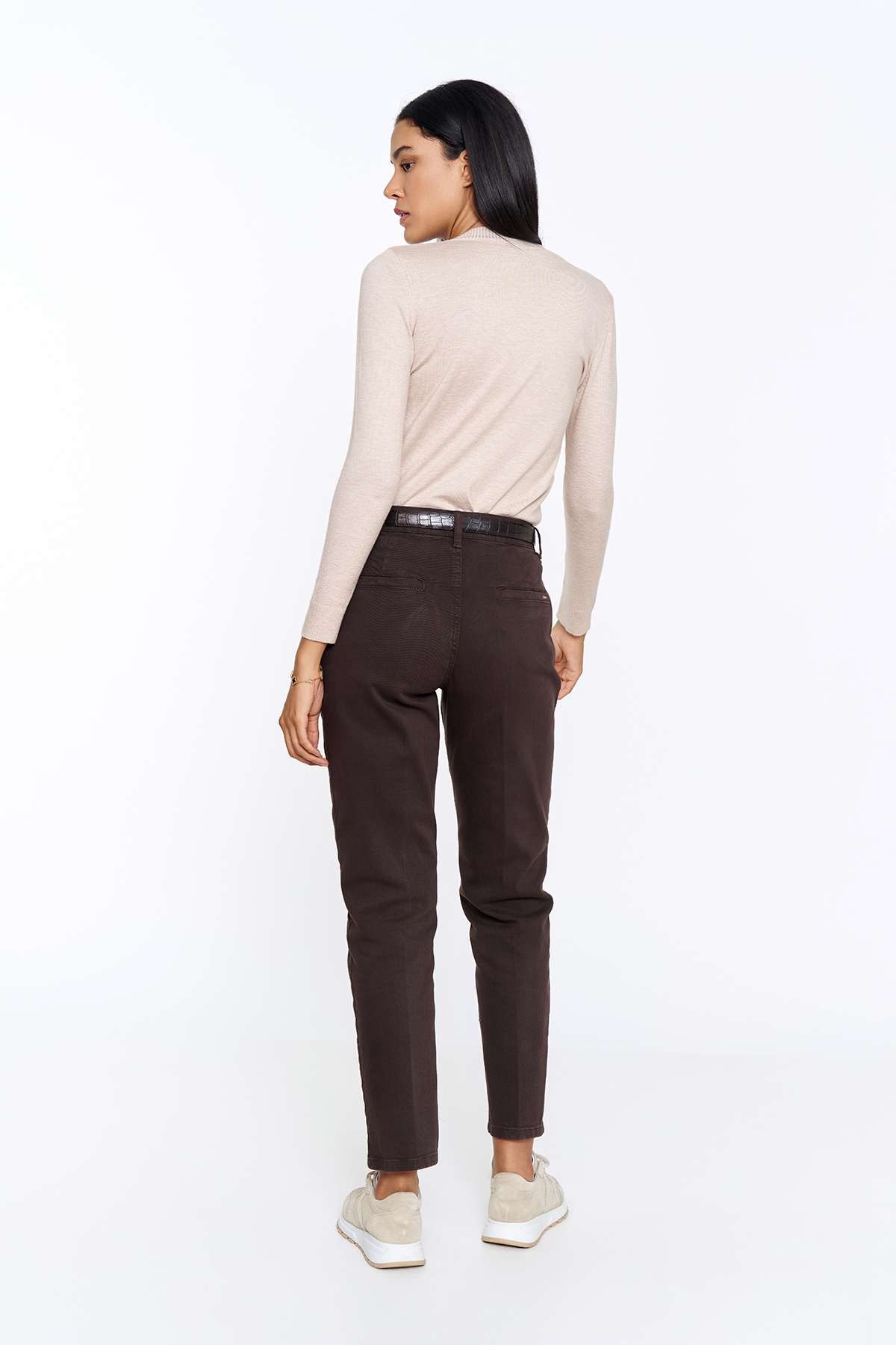 Kahverengi Chino Denim Pantolon