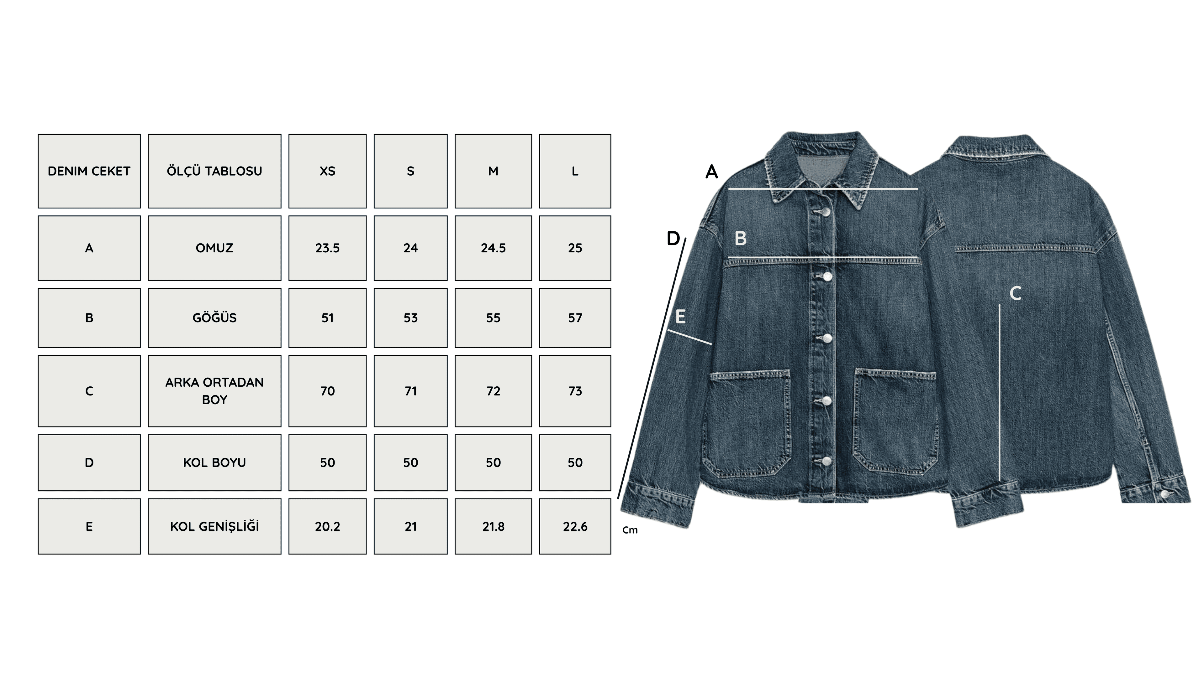 Açık Mavi Denim Ceket