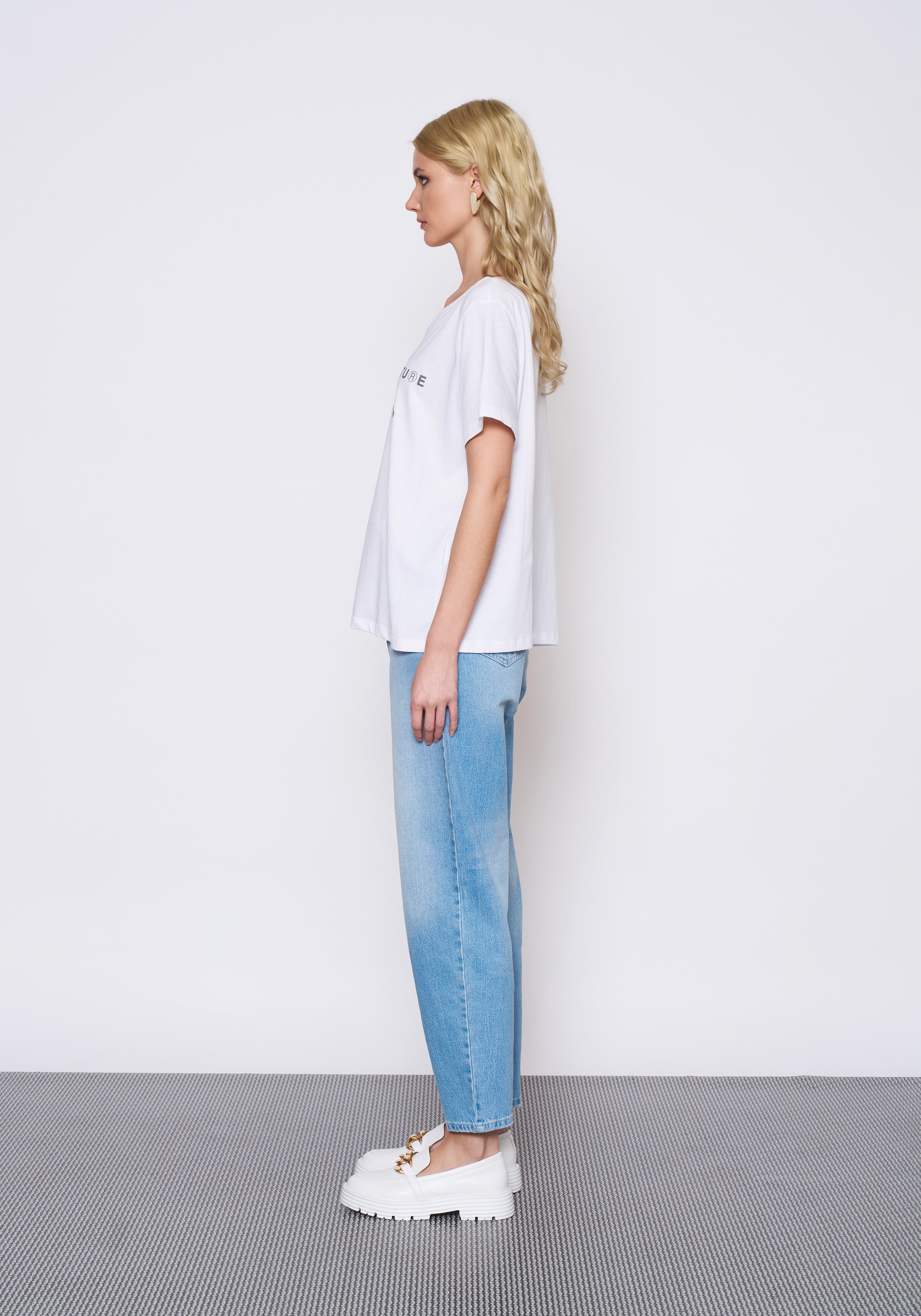 Baskılı Beyaz T-Shirt