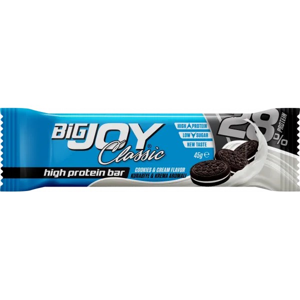 BİG JOY CLASSİC HİGH PROTEİN BAR COOKIES CREAM 45 GR - 1 ADET