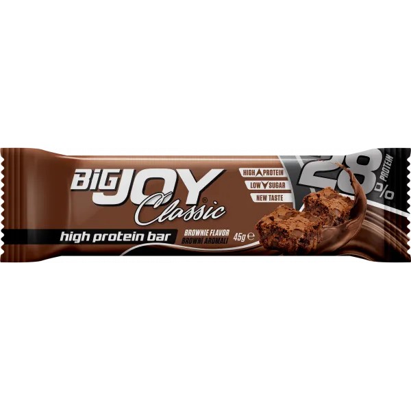 BİG JOY CLASSİC HİGH PROTEİN BAR BROWNİE 45 GR - 1 ADET