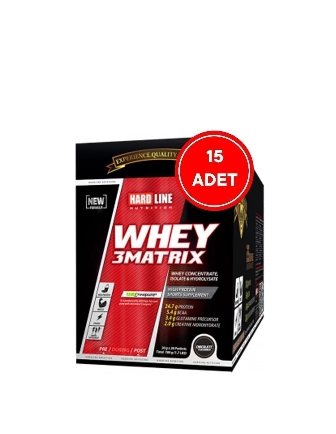 Hardline Whey 3Matrix Tek Kullanımlık 15 Adet - 450gr