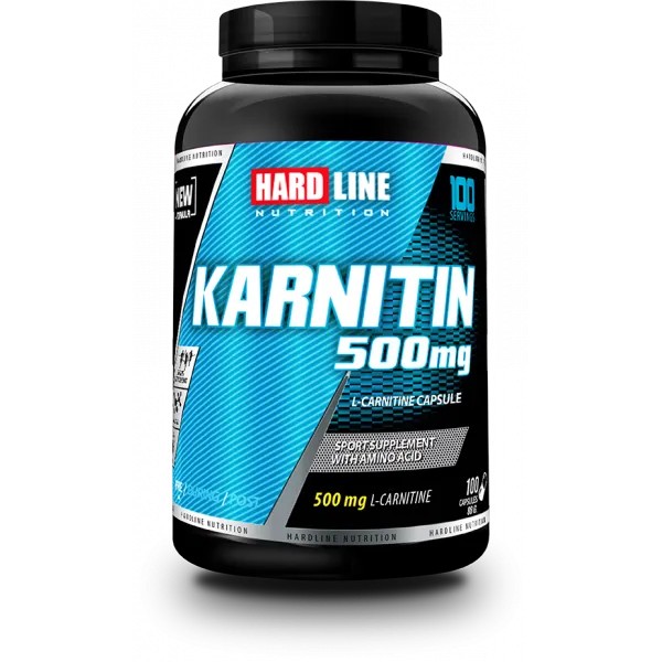 Hardline Karnitin 500mg L-Carnitine 100 Kapsül