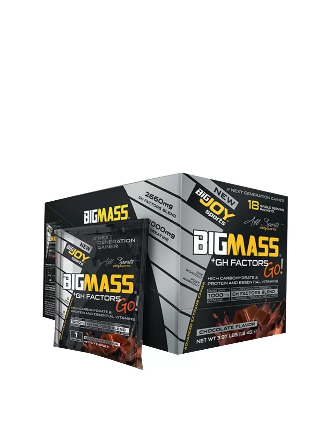 BigJoy Big Mass+GH Factors Go 18 Paket - 1800gr