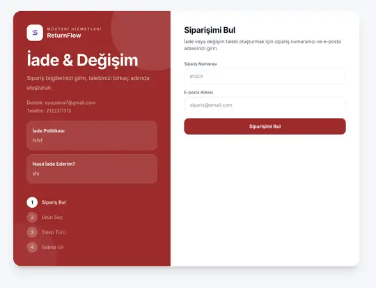 İade ve Değişim Merkezi ekran görüntüsü 9