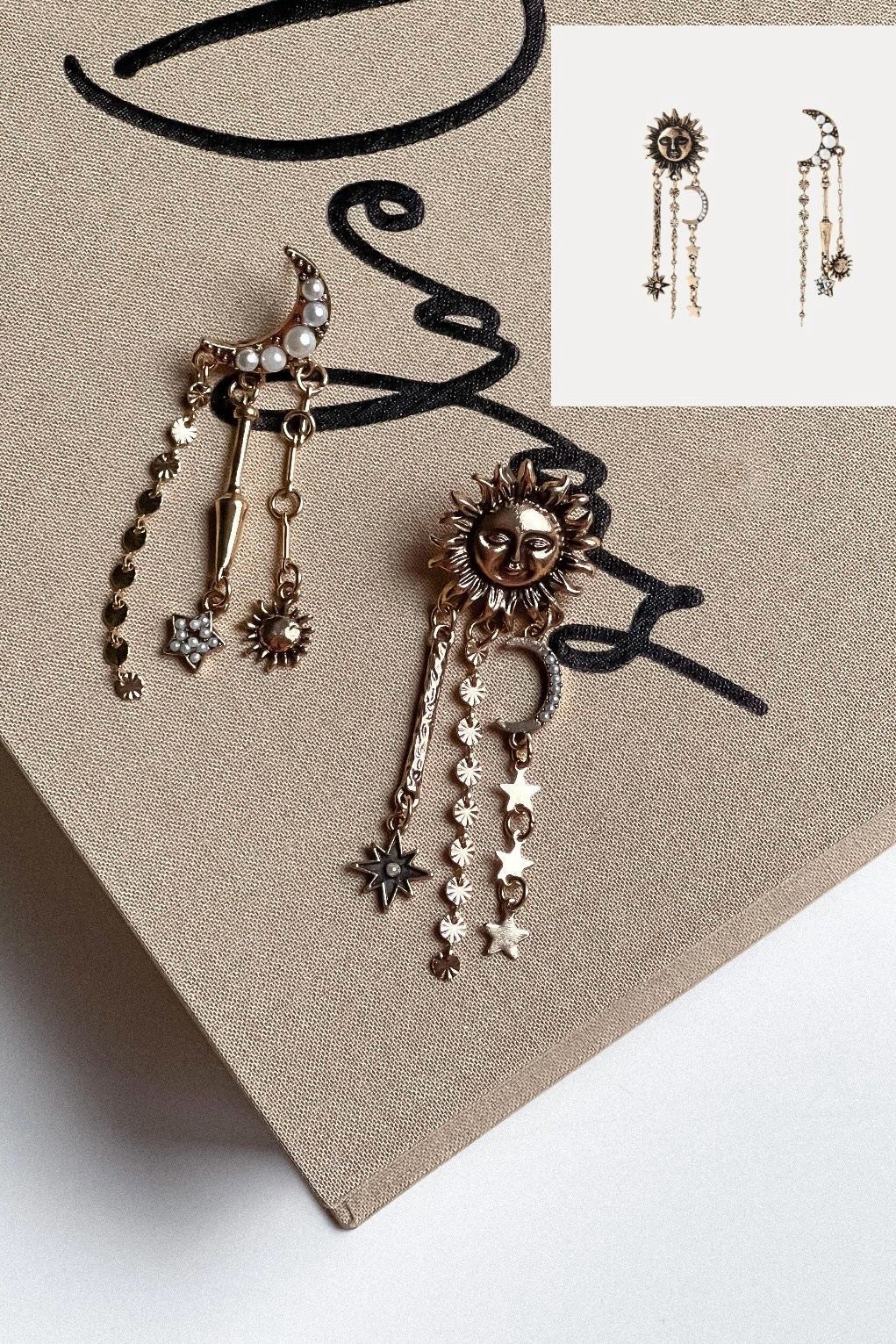 ZR Model Güneş & Ay Küpe