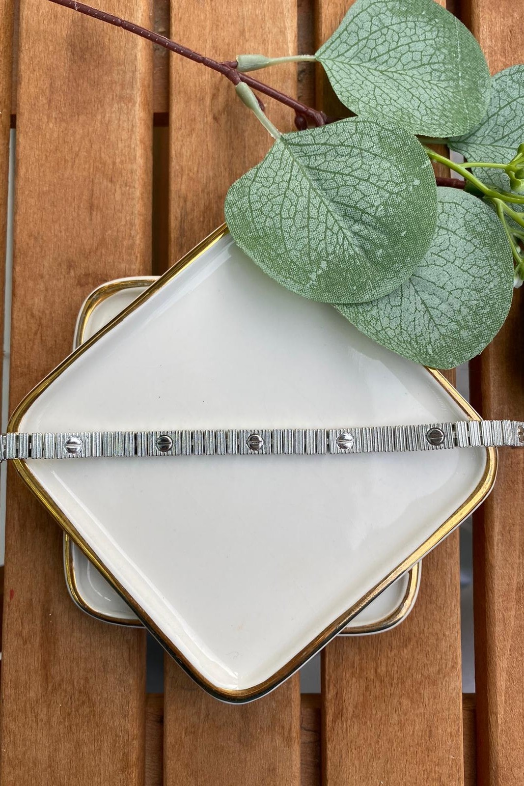 14k Altın Kaplama Marka Love Bileklik Silver 18 cm