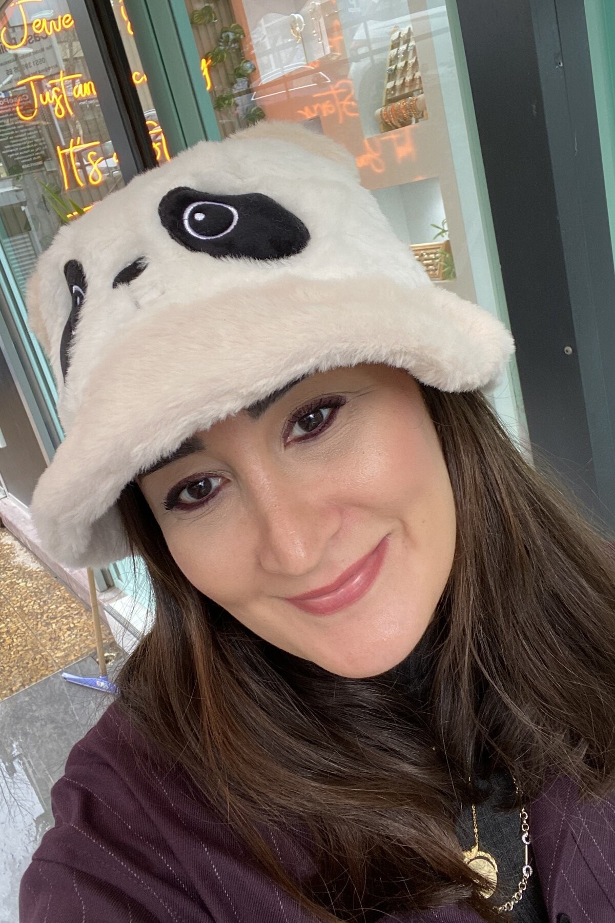 Peluş Panda Şapka