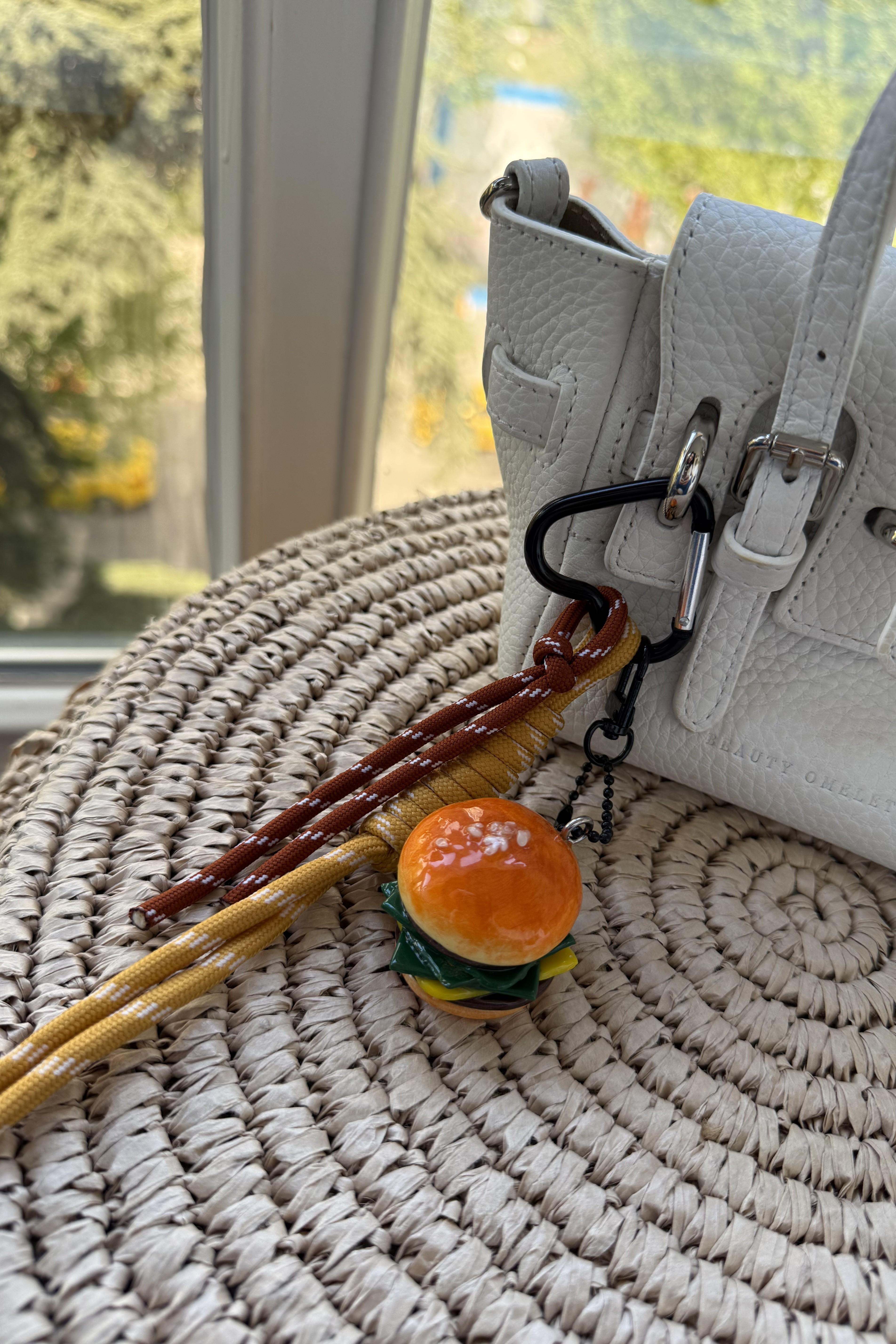 Hamburger Charm Anahtarlık & Çanta Aksesuarı