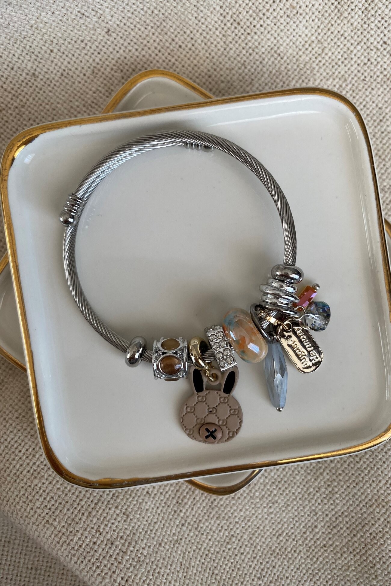 Kahve Tavşan Charm