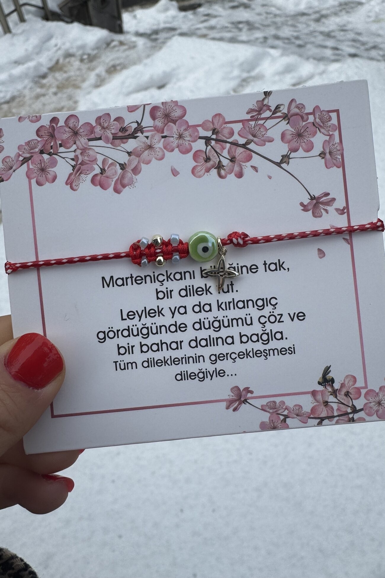 Marteniçka Bileklik (Nazar Boncuklarının Renkleri Değişebilir)