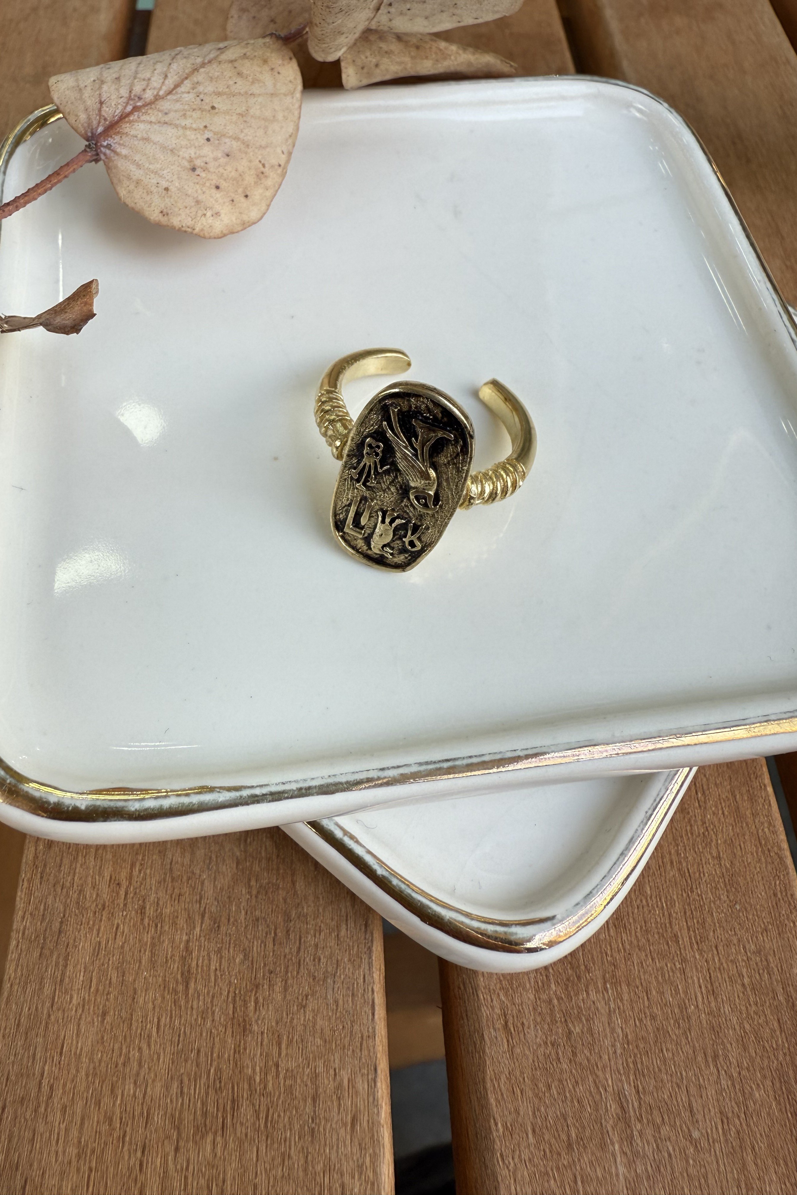 Bronz Antik Yüzük