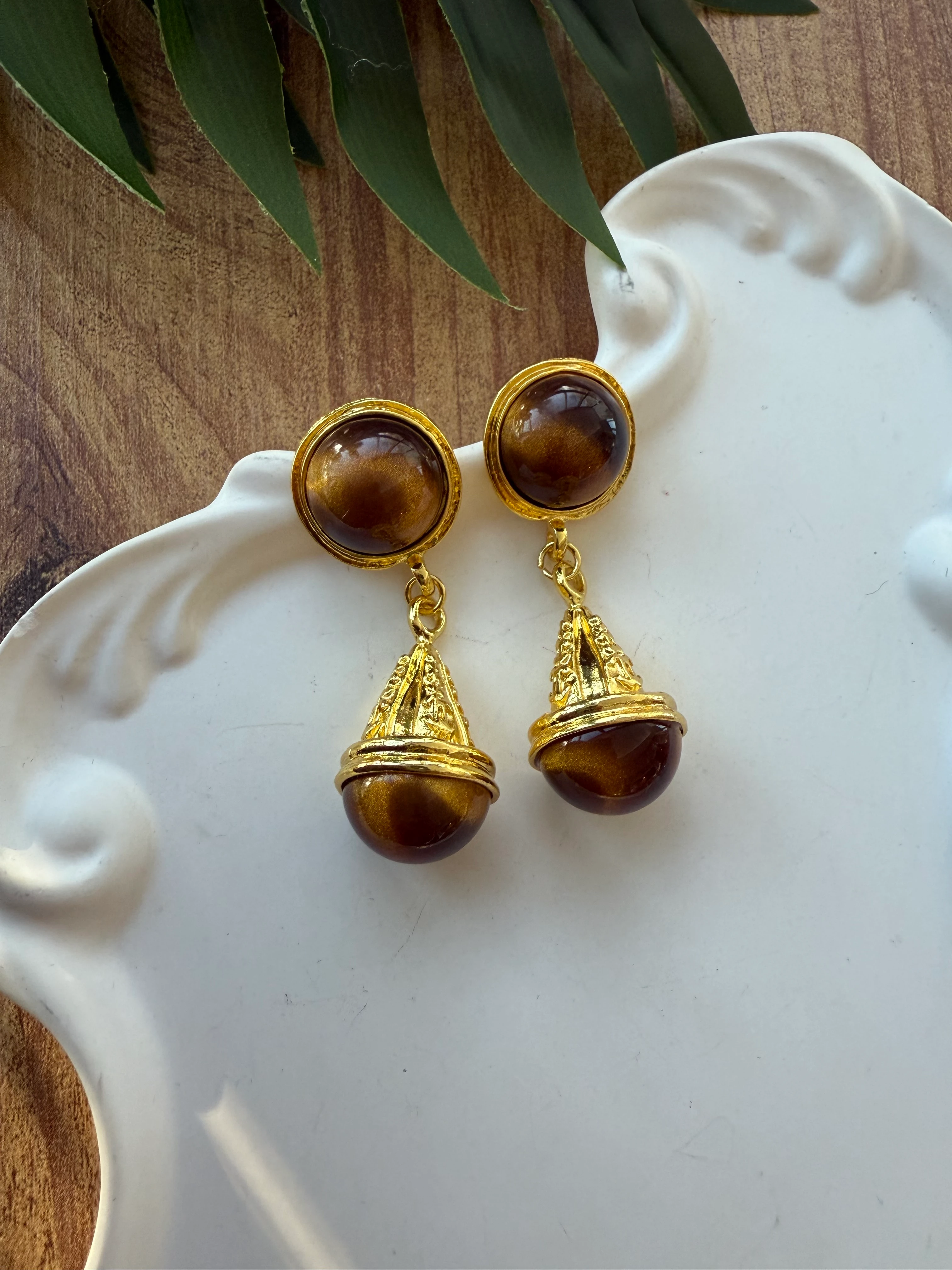 ZR Model Kaplan Gözü Tasarımlı Küpe